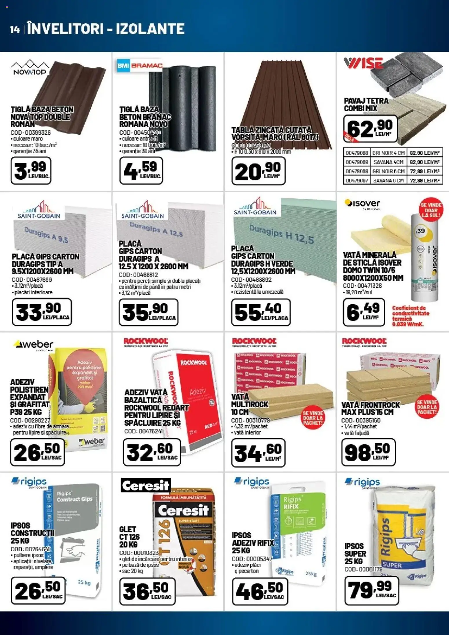 Catalog Ambient 16 Aprilie - 20 Mai 2026 | Pagina 14 | Produse: Top, Țiglă, Polistiren, Adeziv