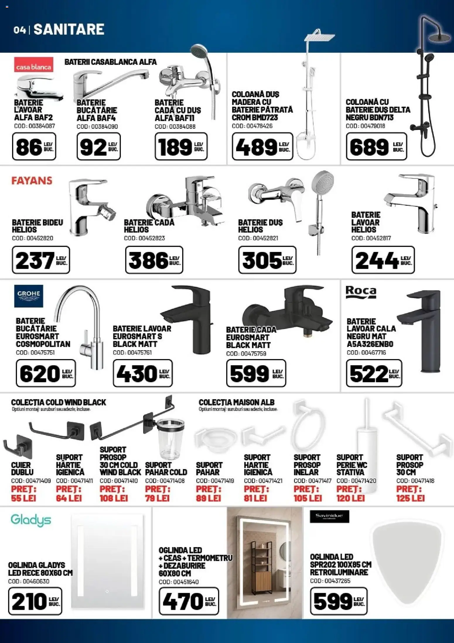 Catalog Ambient 16 Aprilie - 20 Mai 2026 | Pagina 4 | Produse: Baterie bucătărie, Termometru, Lavoar, Baterie