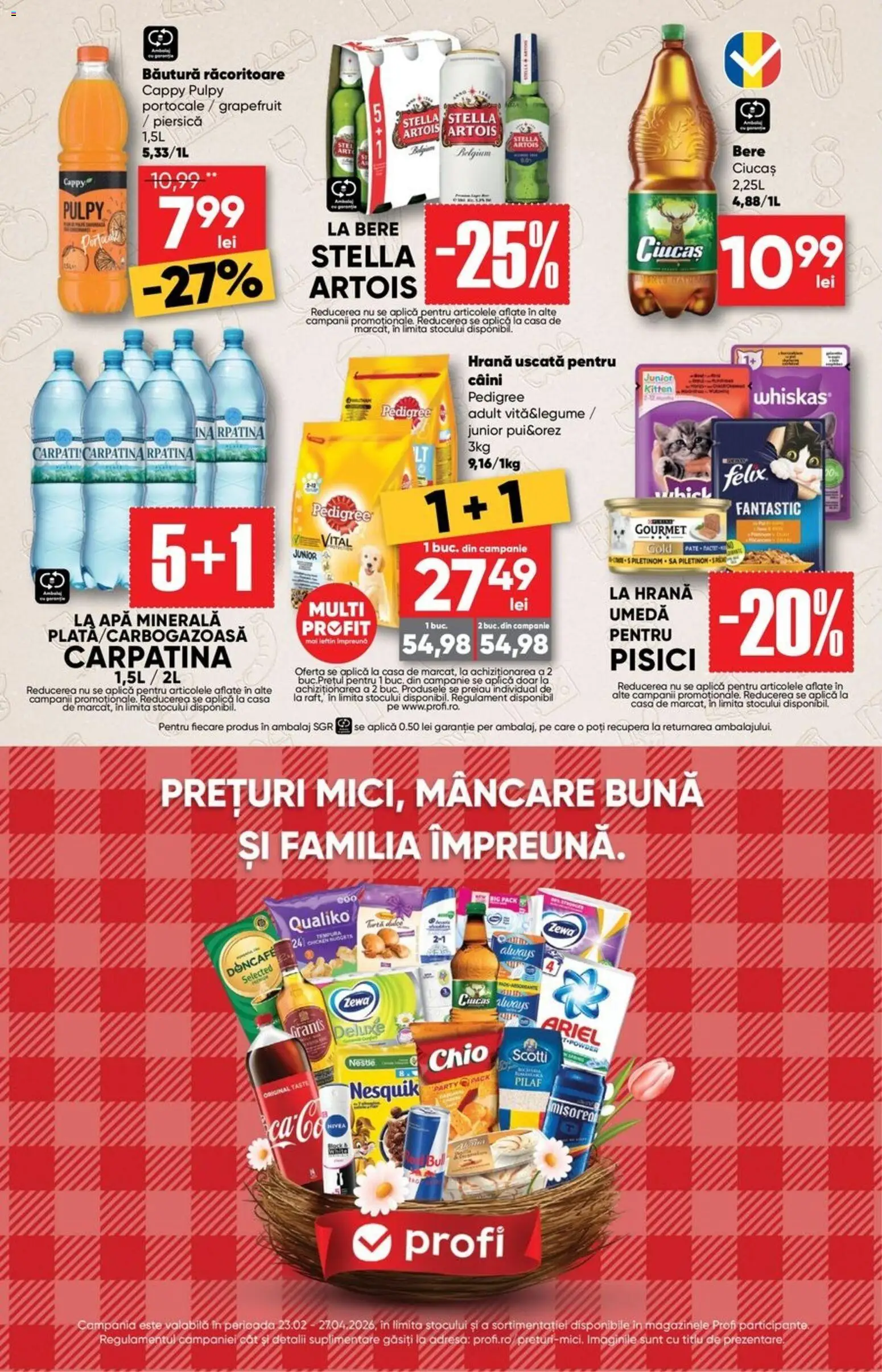 Catalog Profi 15 - 27 Aprilie 2026 | Pagina 4 | Produse: Piersică, Yazı tahtası kalemi, Portocale, Apă