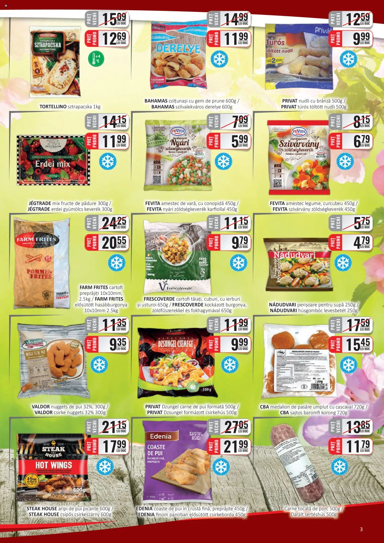 Catalog CBA 16 - 29 Aprilie 2026 | Pagina 3 | Produse: Cașcaval, Gem, Brânză, Carne tocată