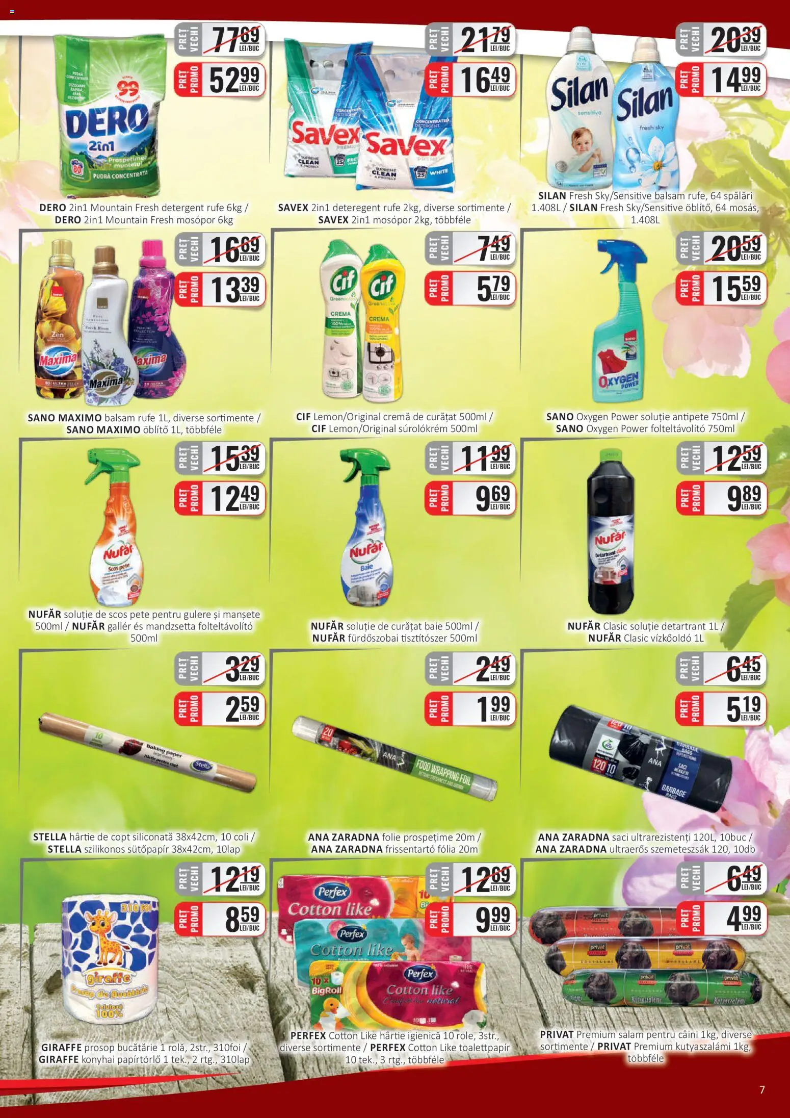 Catalog CBA 16 - 29 Aprilie 2026 | Pagina 7 | Produse: Bucătărie, Cremă, Salam, Detergent
