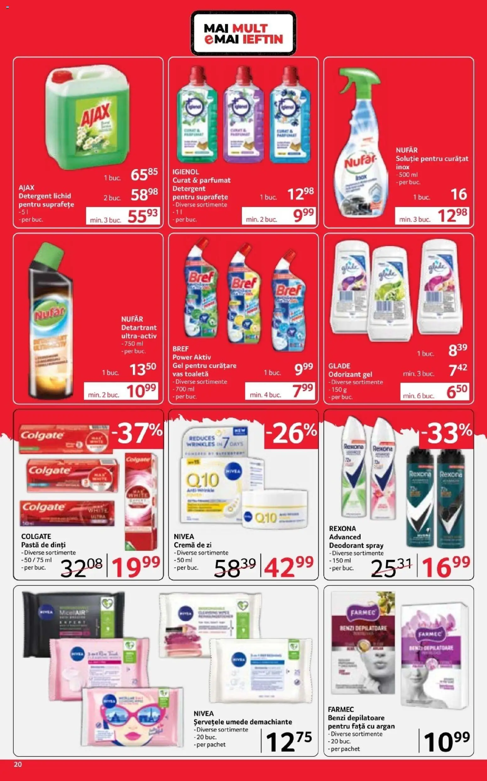 Catalog Selgros 17 - 29 Aprilie 2026 | Pagina 20 | Produse: Toaletă, Cremă, Deodorant, Benzi depilatoare