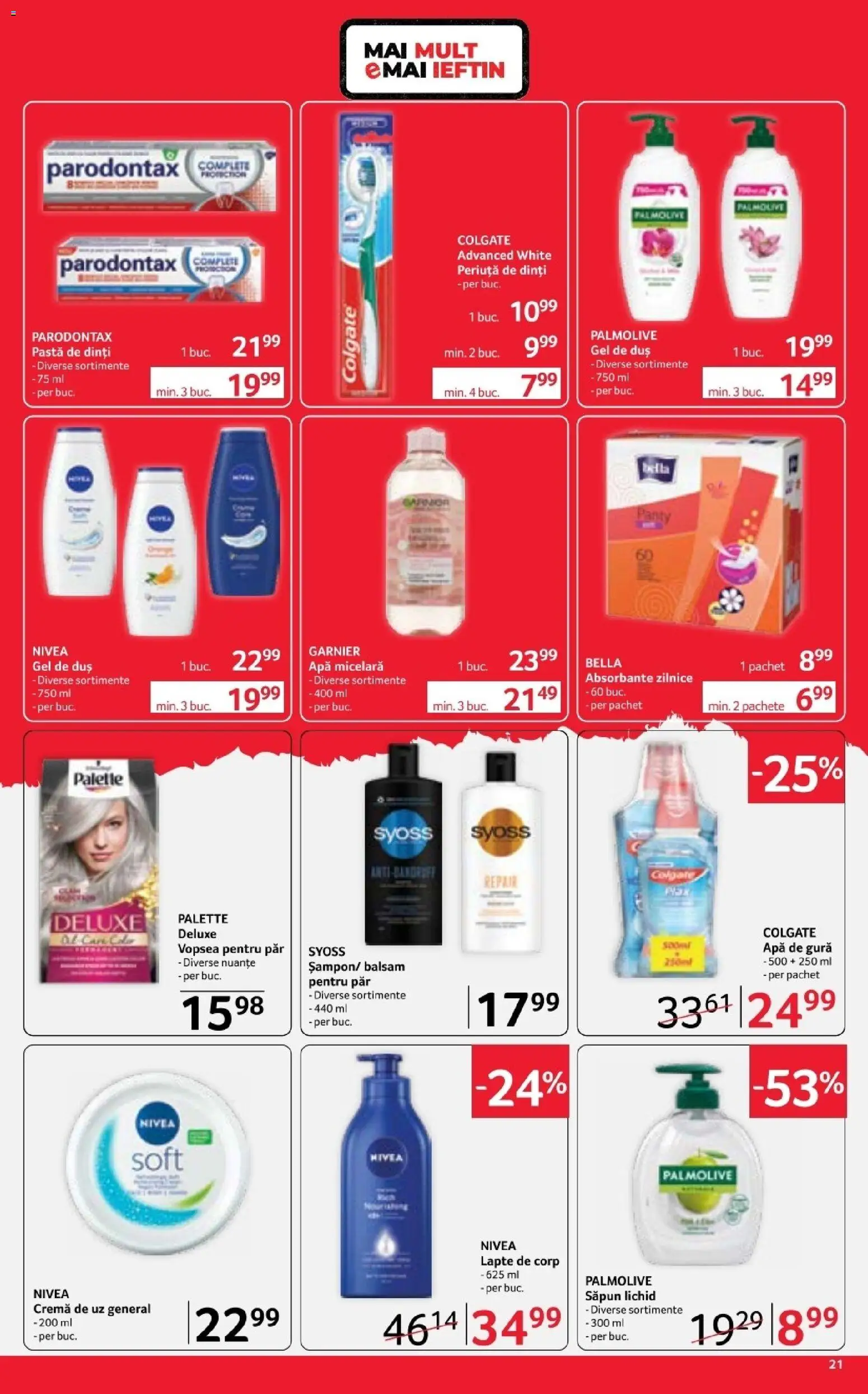 Catalog Selgros 17 - 29 Aprilie 2026 | Pagina 21 | Produse: Duș, Balsam, Periuță de dinți, Apă de gură