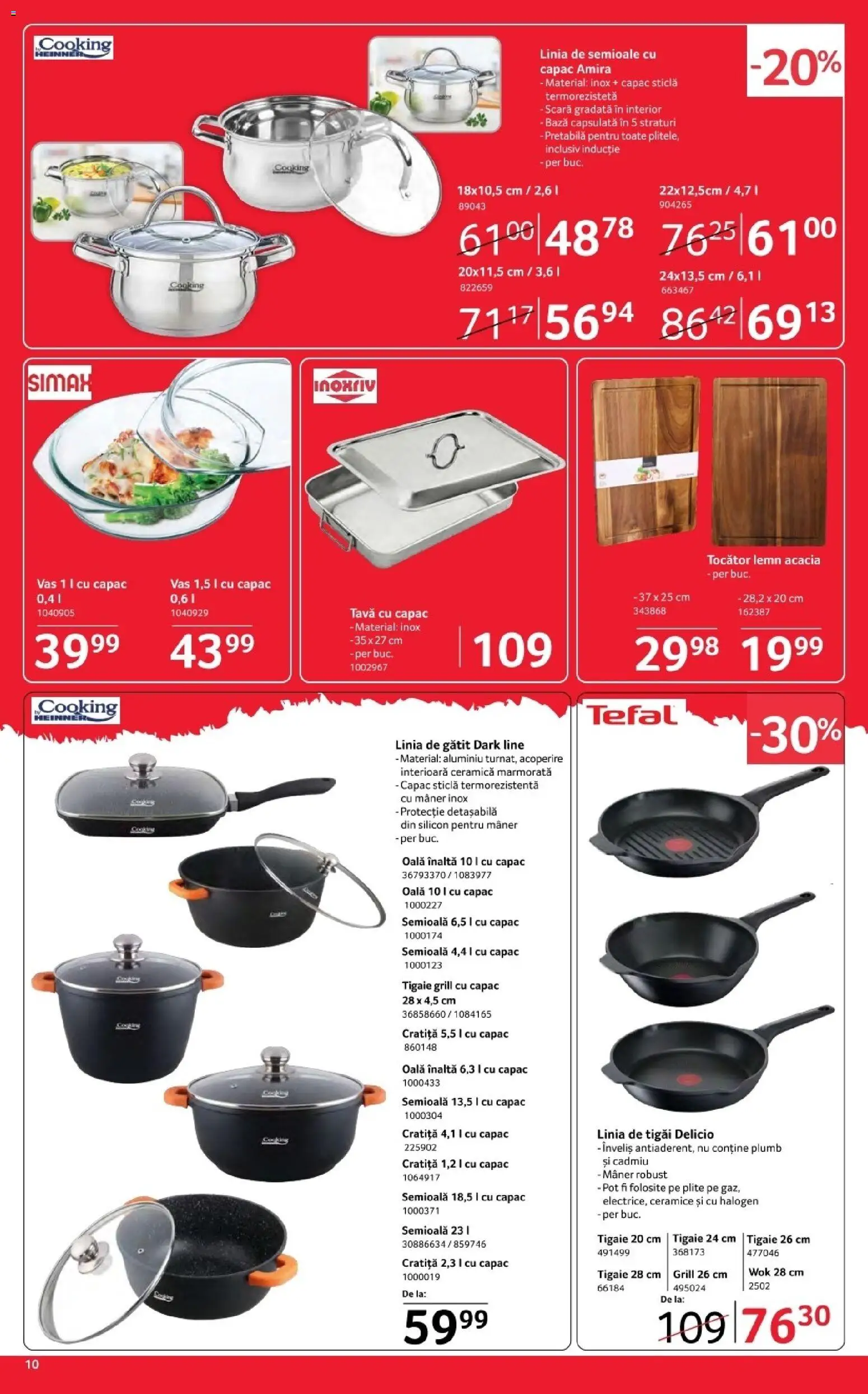 Catalog Selgros 17 - 29 Aprilie 2026 | Pagina 10 | Produse: Tigaie, Cratiță, Oală, Tocător