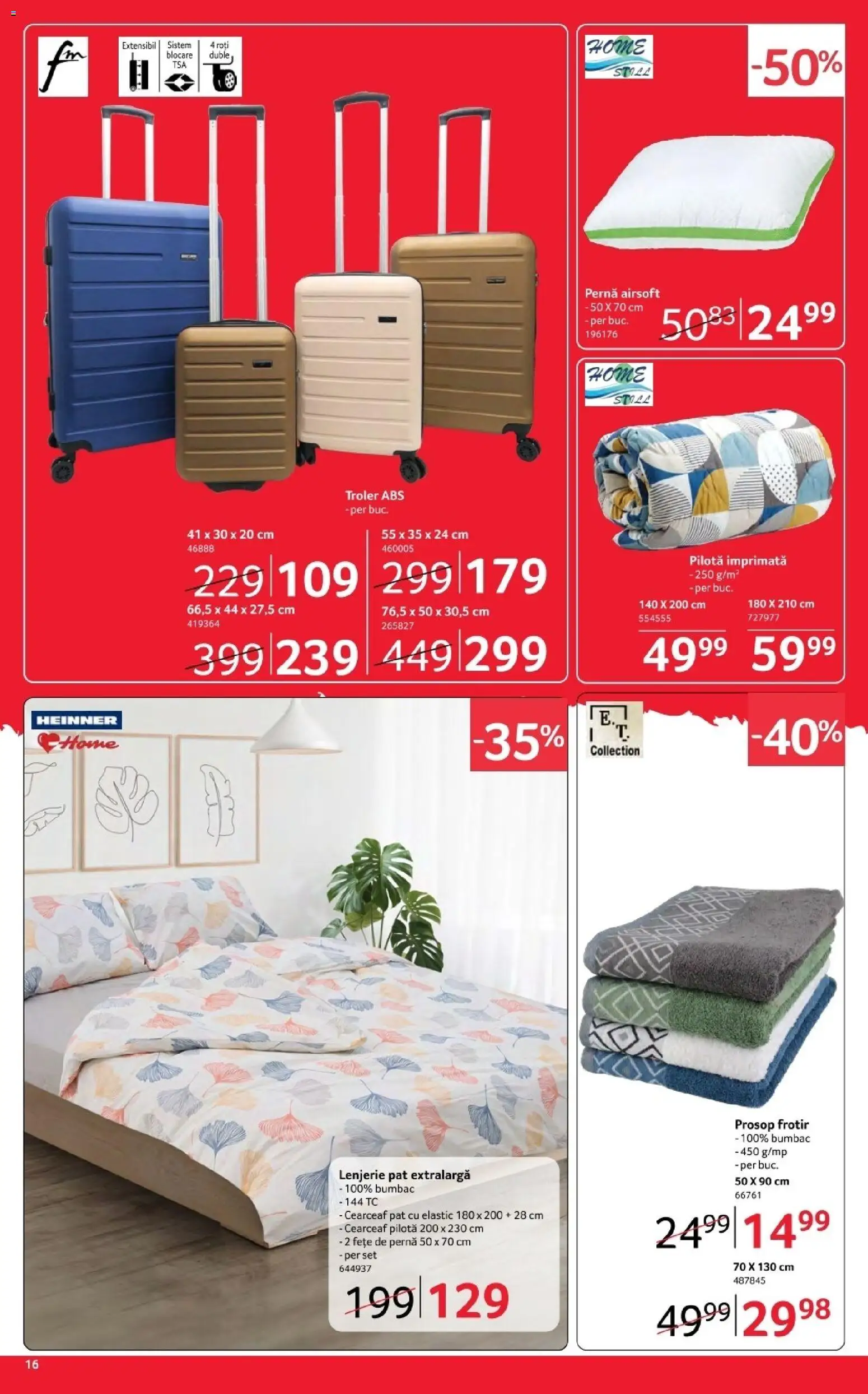 Catalog Selgros 17 - 29 Aprilie 2026 | Pagina 16 | Produse: Pat, Pernă, Pilotă