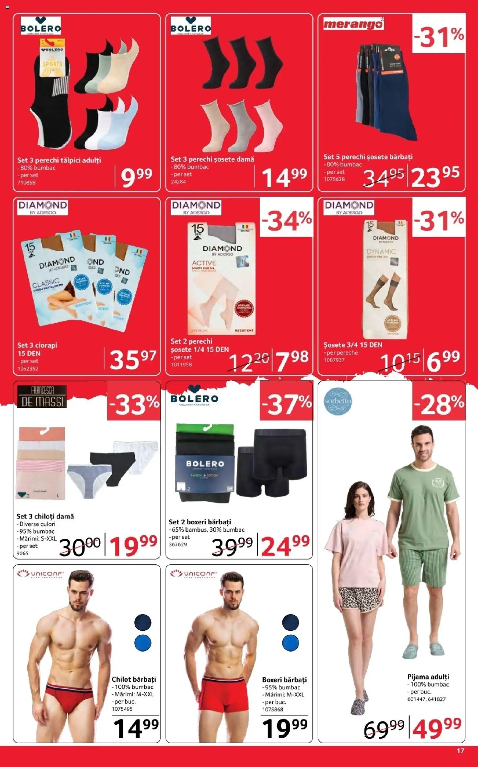 Catalog Selgros 17 - 29 Aprilie 2026 | Pagina 17 | Produse: Tălpici, Chiloți, Șosete, Boxeri