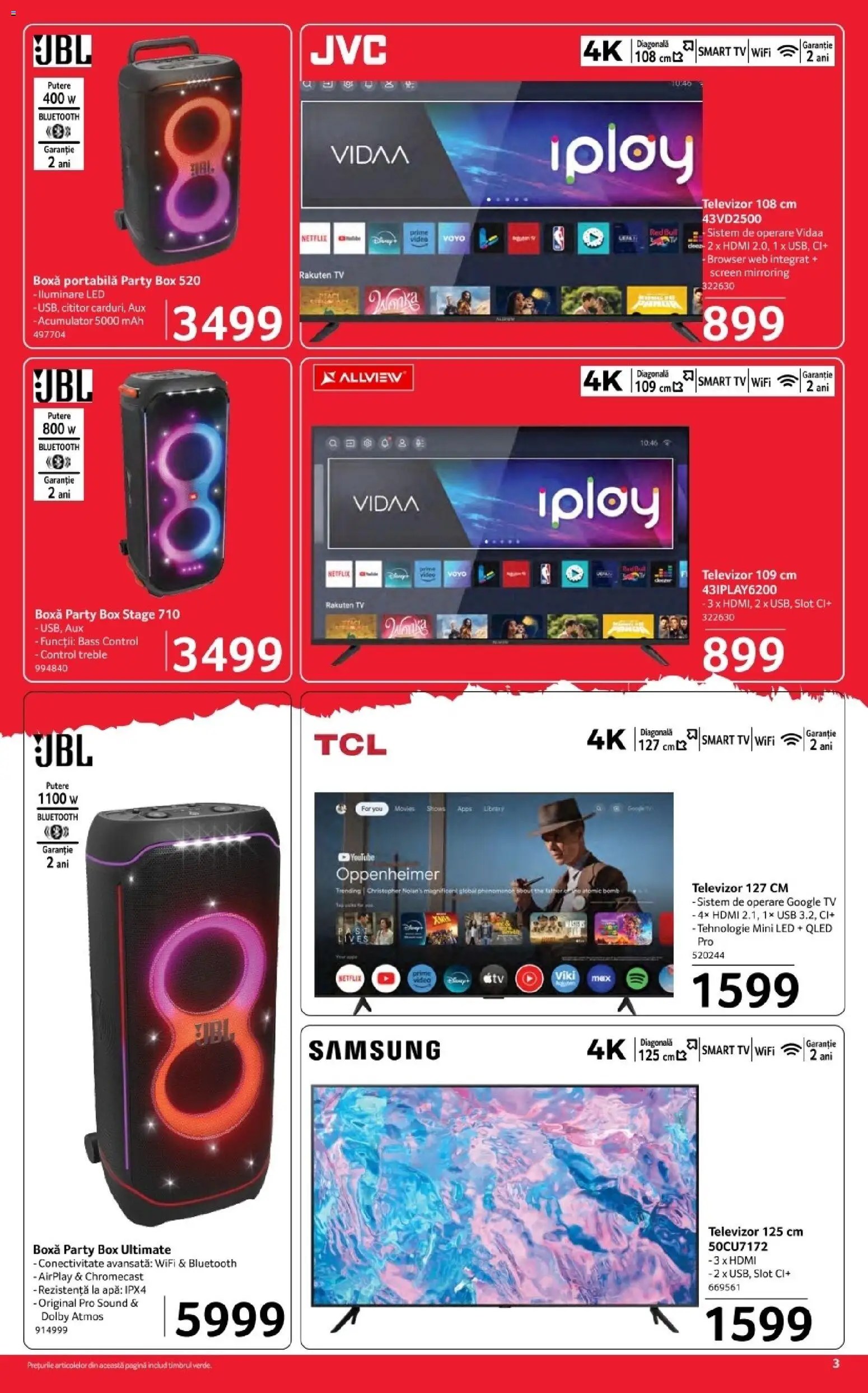 Catalog Selgros 17 - 29 Aprilie 2026 | Pagina 3 | Produse: Televizor, Usb, Babak, Boxă portabilă
