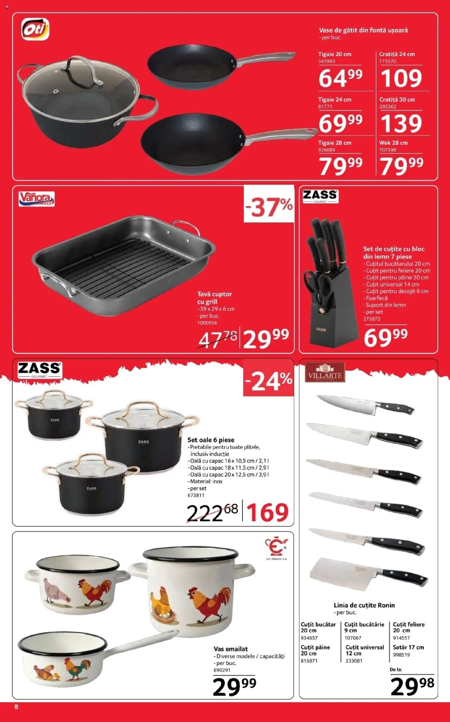 Catalog Selgros 17 - 29 Aprilie 2026 | Pagina 8 | Produse: Cuptor, Tigaie, Oală, Bucătărie