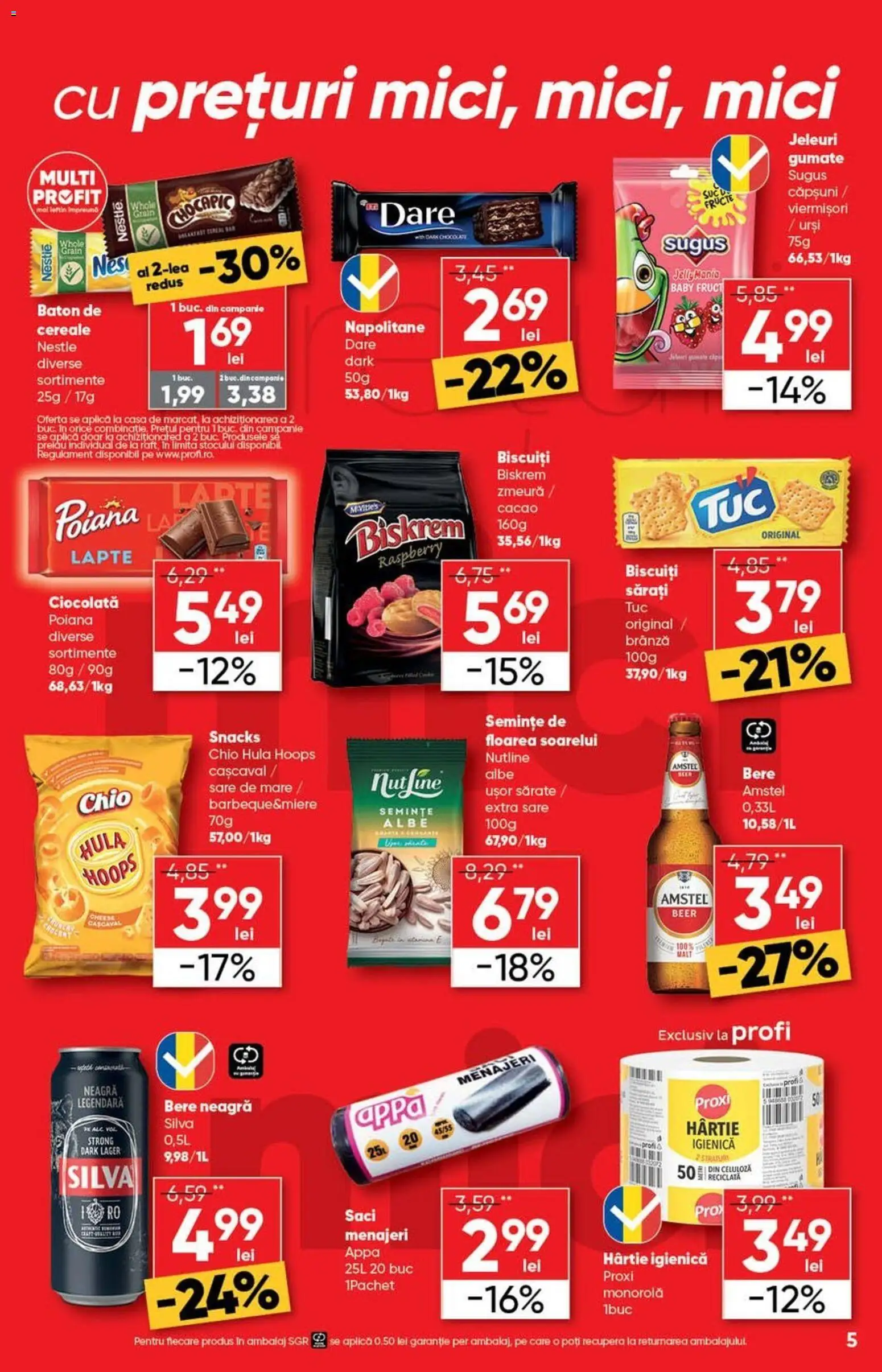 Catalog Profi 15 - 27 Aprilie 2026 | Pagina 5 | Produse: Brânză, Bere, Căpșuni, Sare