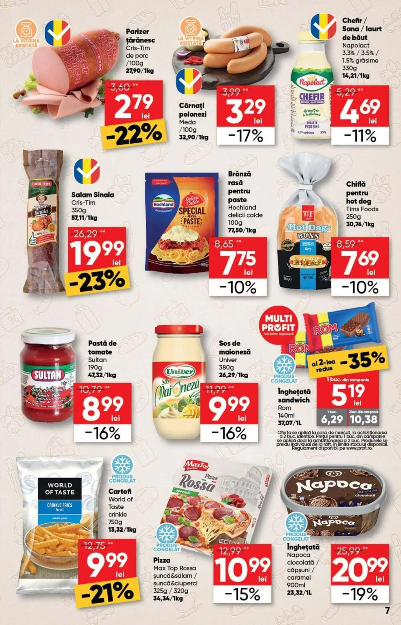 Catalog Profi 15 - 27 Aprilie 2026 | Pagina 7 | Produse: Ciocolată, Salam, Pizza, Paste