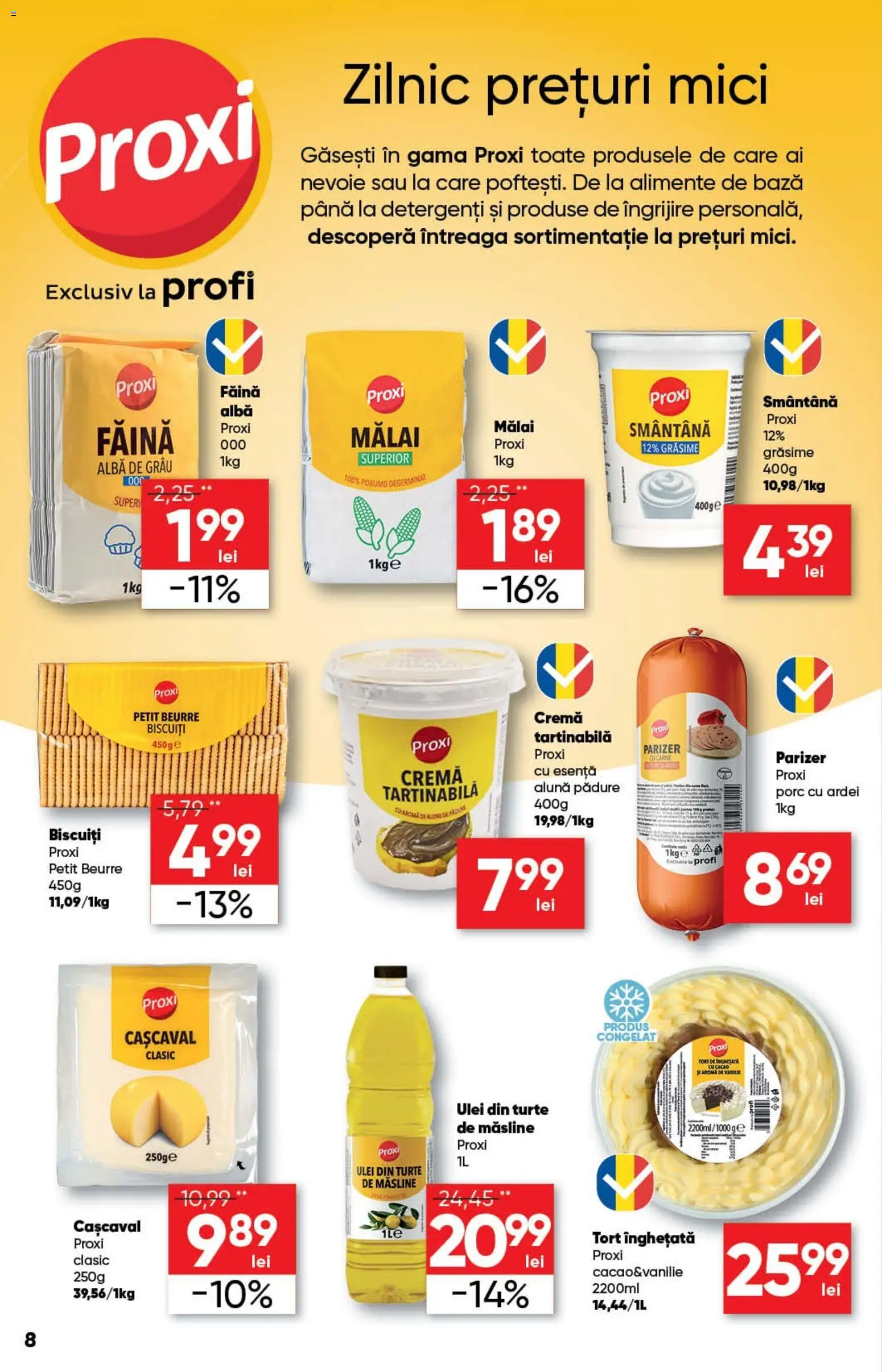 Catalog Profi 15 - 27 Aprilie 2026 | Pagina 8 | Produse: Tort, Parizer, Înghețată, Porumb