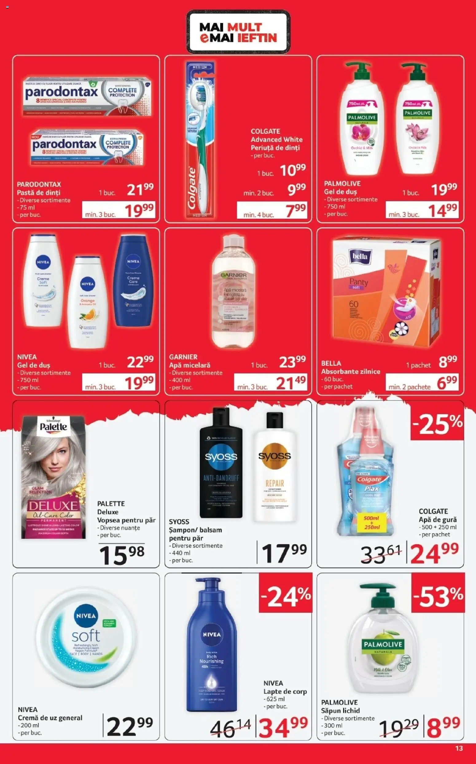 Catalog Selgros 17 - 29 Aprilie 2026 | Pagina 13 | Produse: Vopsea, Body, Săpun, Periuță de dinți