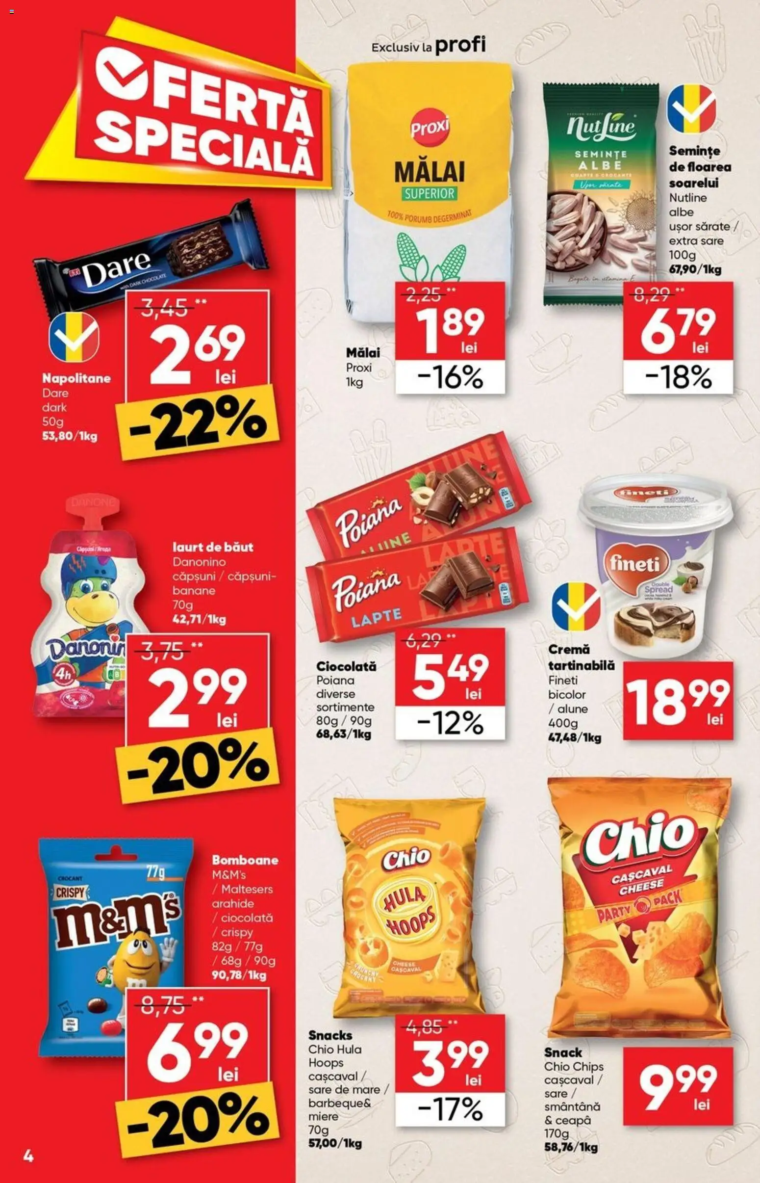 Catalog Profi 15 - 27 Aprilie 2026 | Pagina 4 | Produse: Cașcaval, Bomboane, Ceapă, Sare