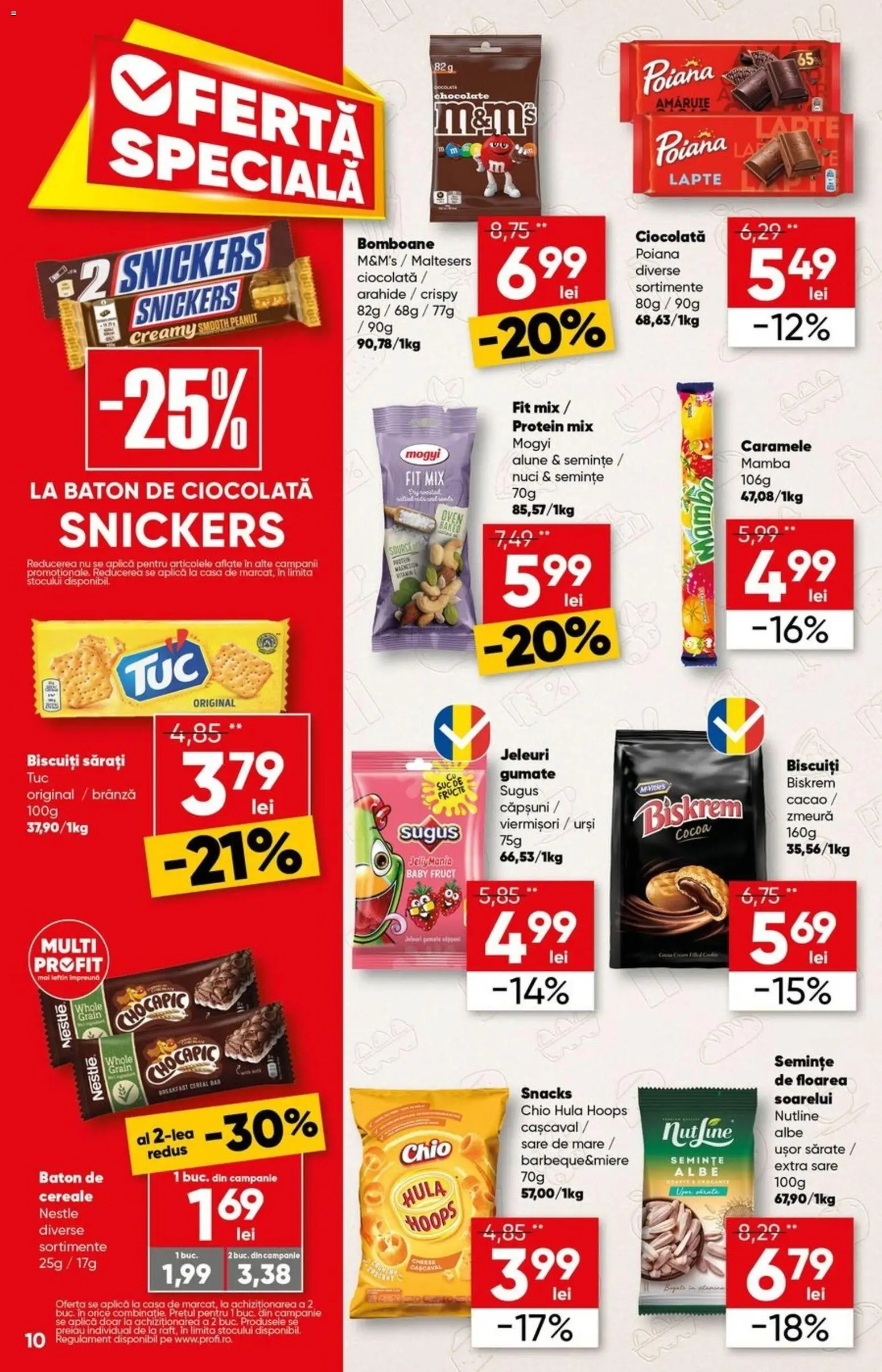 Catalog Profi 15 - 27 Aprilie 2026 | Pagina 10 | Produse: Cașcaval, Lapte, Sare, Caramele