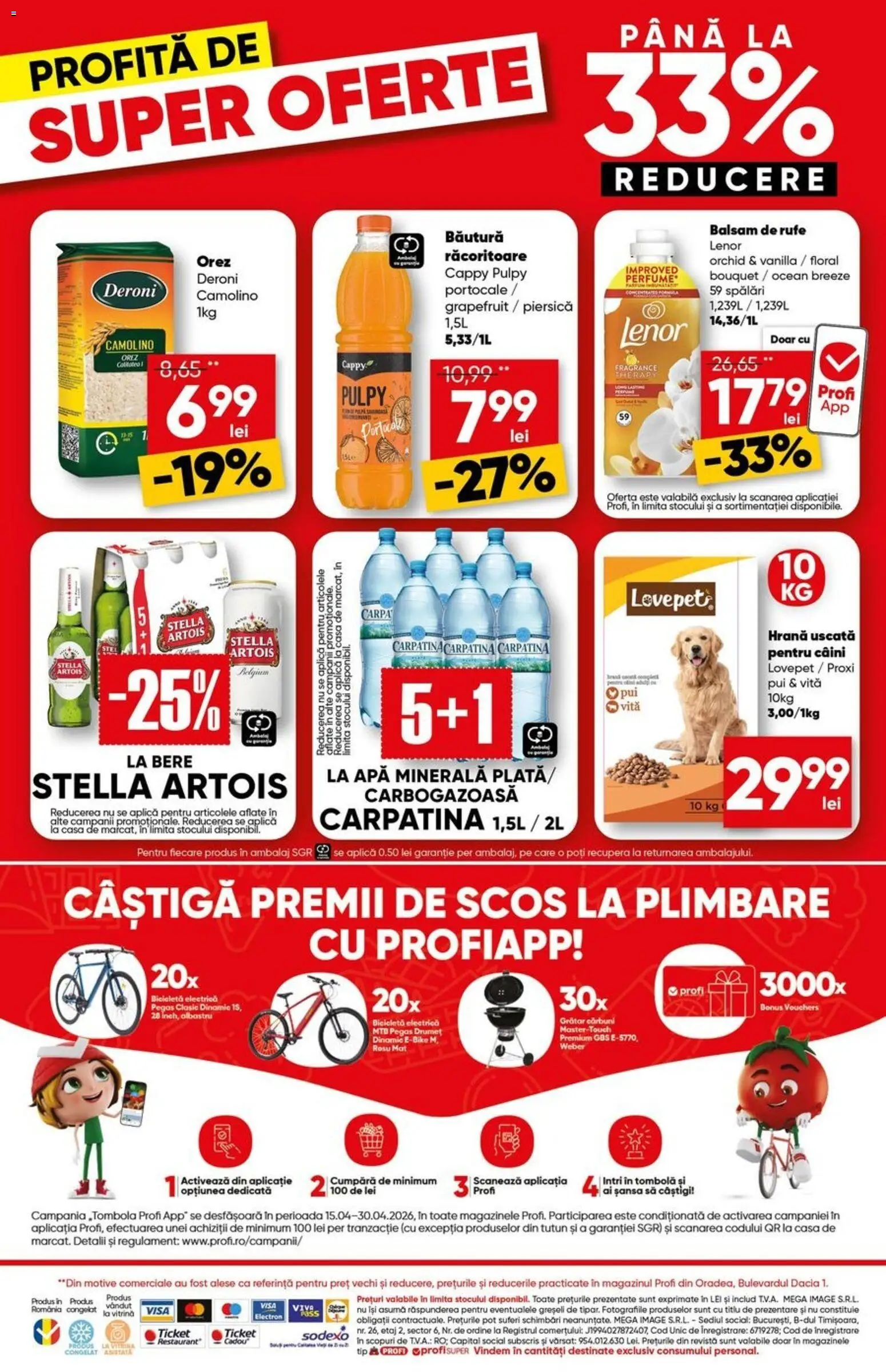 Catalog Profi 15 - 27 Aprilie 2026 | Pagina 18 | Produse: Piersică, Grătar, Yazı tahtası kalemi, Dana kuşbaşı