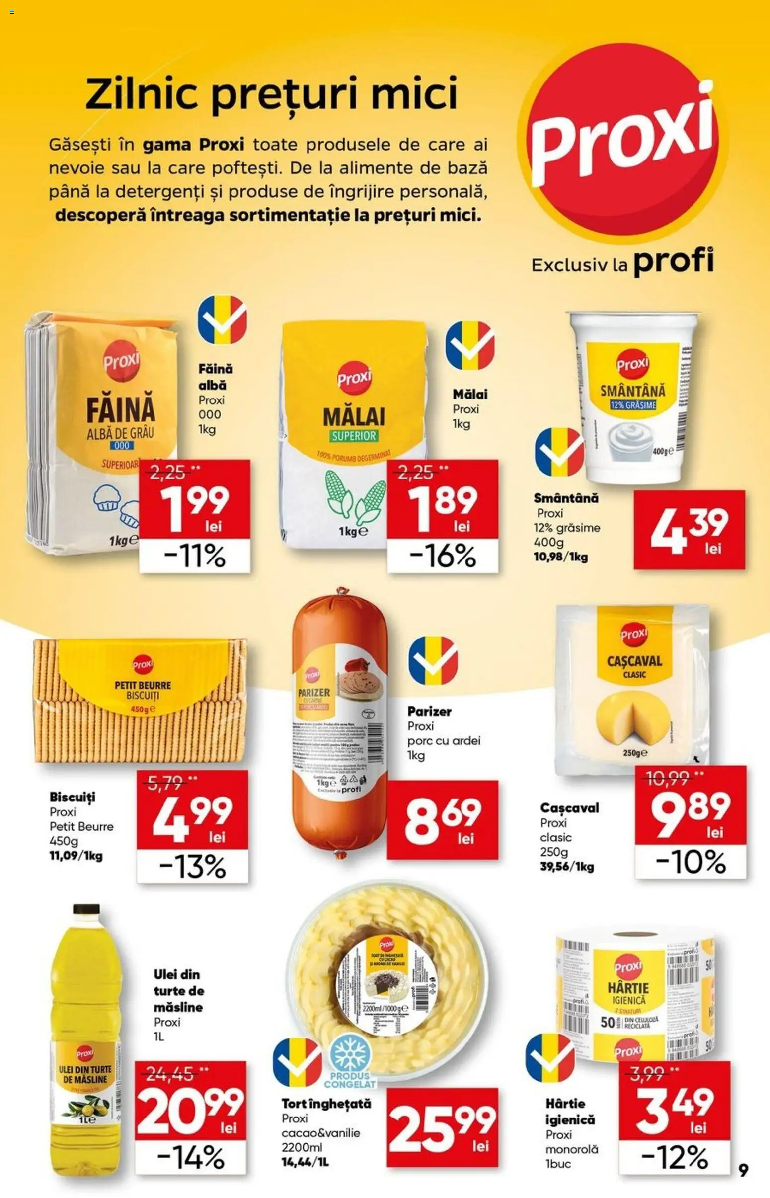 Catalog Profi 15 - 27 Aprilie 2026 | Pagina 9 | Produse: Mici, Tort, Smântână, Biscuiți