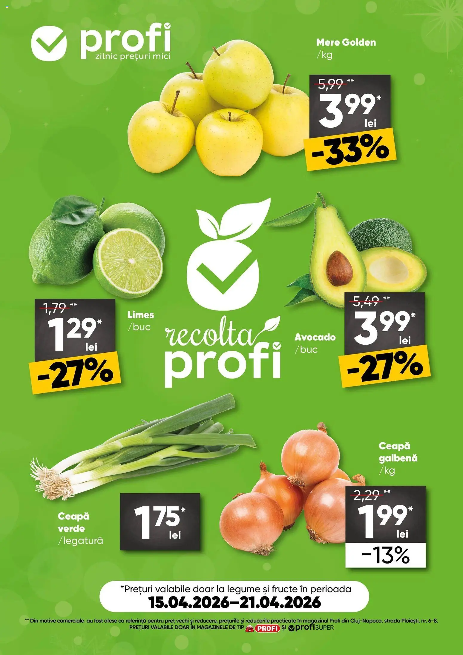 Catalog Profi 15 - 20 Aprilie 2026 | Pagina 1 | Produse: Mere, Avocado, Legume, Fructe