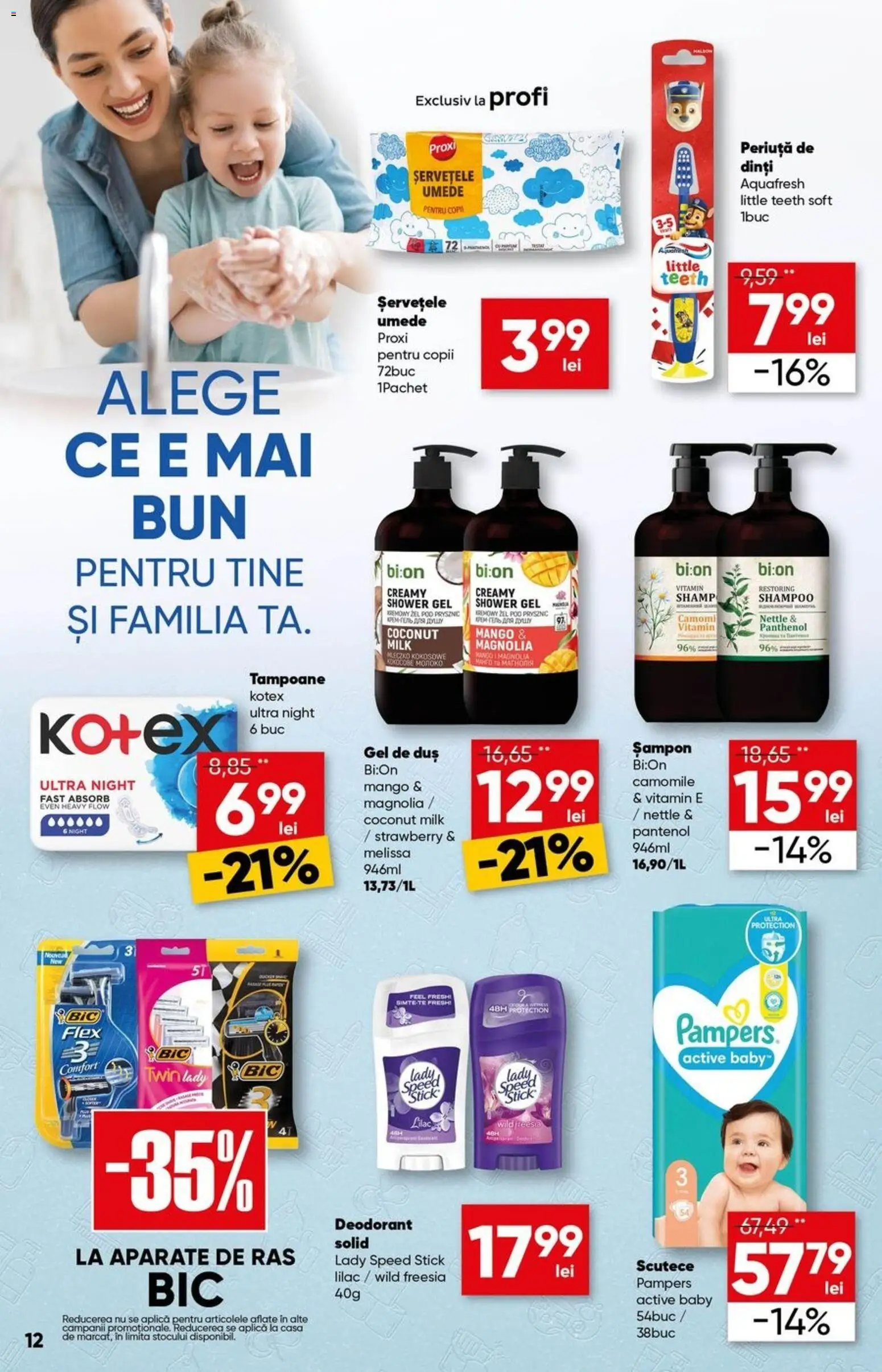Catalog Profi 15 - 27 Aprilie 2026 | Pagina 12 | Produse: Duș, Șampon, Tampoane, Mango