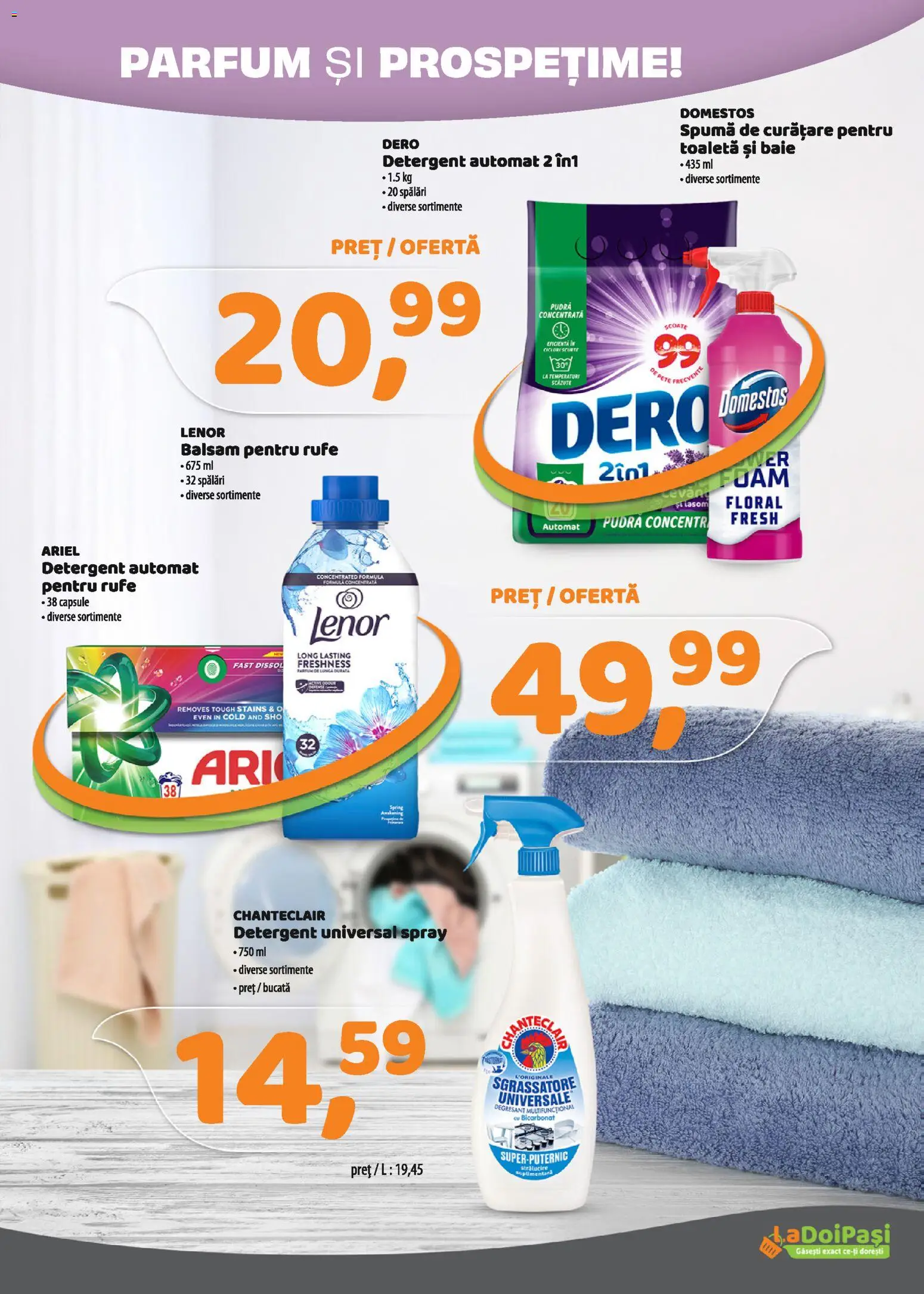 Catalog La Doi Pași 16 - 29 Aprilie 2026 | Pagina 11 | Produse: Kedi Ödül Oyuncakları, Pudră, Yorgan, Detergent