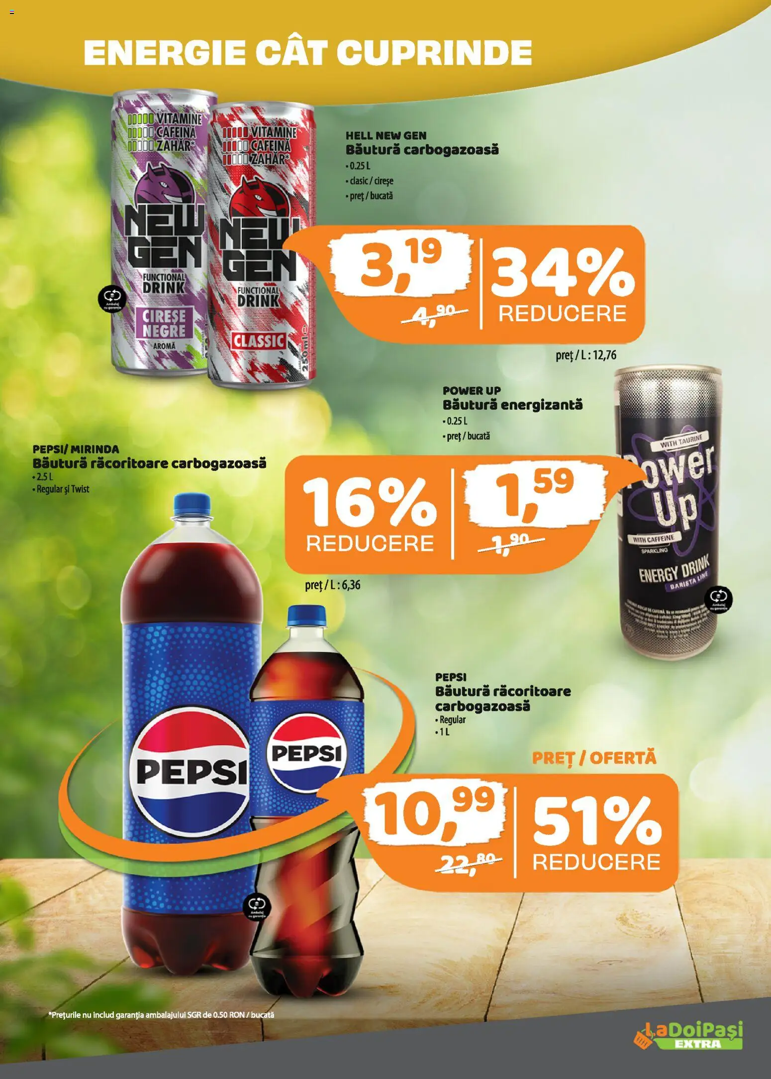 Catalog La Doi Pași 16 - 29 Aprilie 2026 | Pagina 9 | Produse: Băutură energizantă, Cireșe, Zahăr