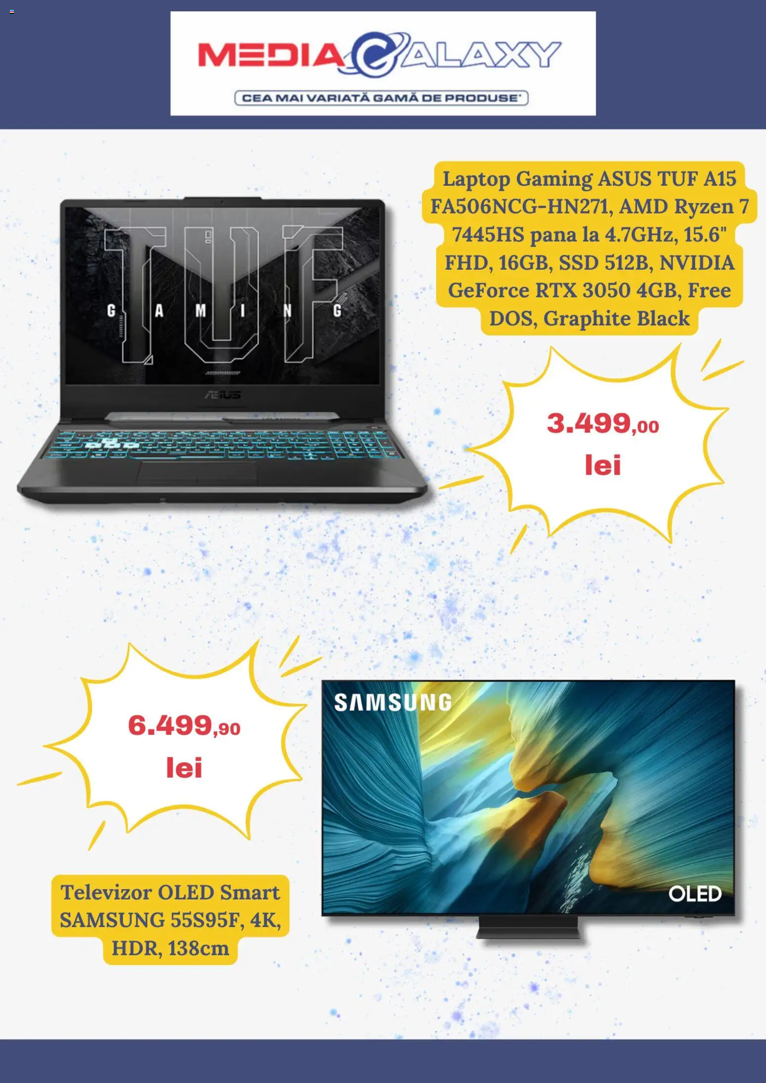 Catalog Media Galaxy 16 - 21 Aprilie 2026 | Pagina 3 | Produse: Laptop, Televizor