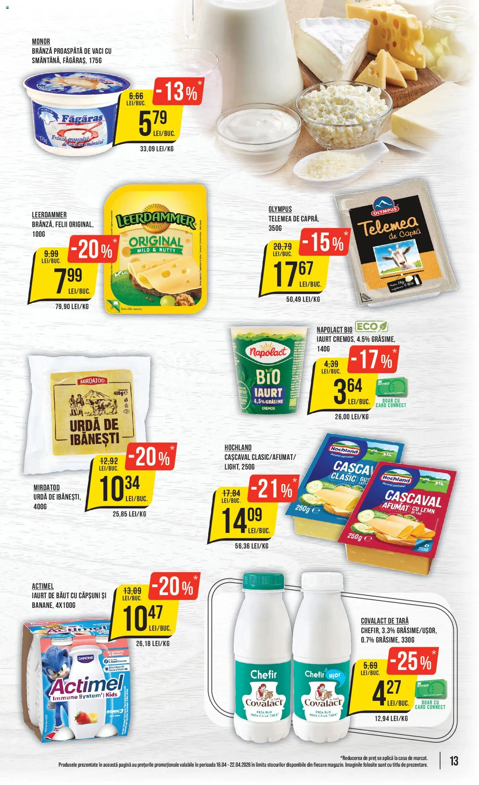 Catalog Mega Image 16 - 21 Aprilie 2026 | Pagina 13 | Produse: Şerit ödül, Tırnak makası, Brânză, Iaurt