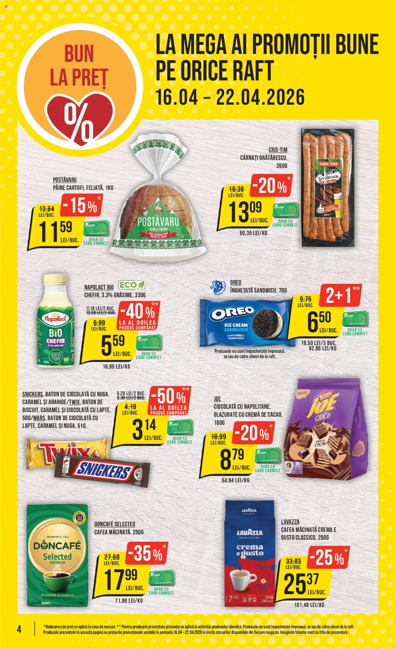 Catalog Mega Image 16 - 21 Aprilie 2026 | Pagina 4 | Produse: Raft, Pâine, Cafea, Ciocolată