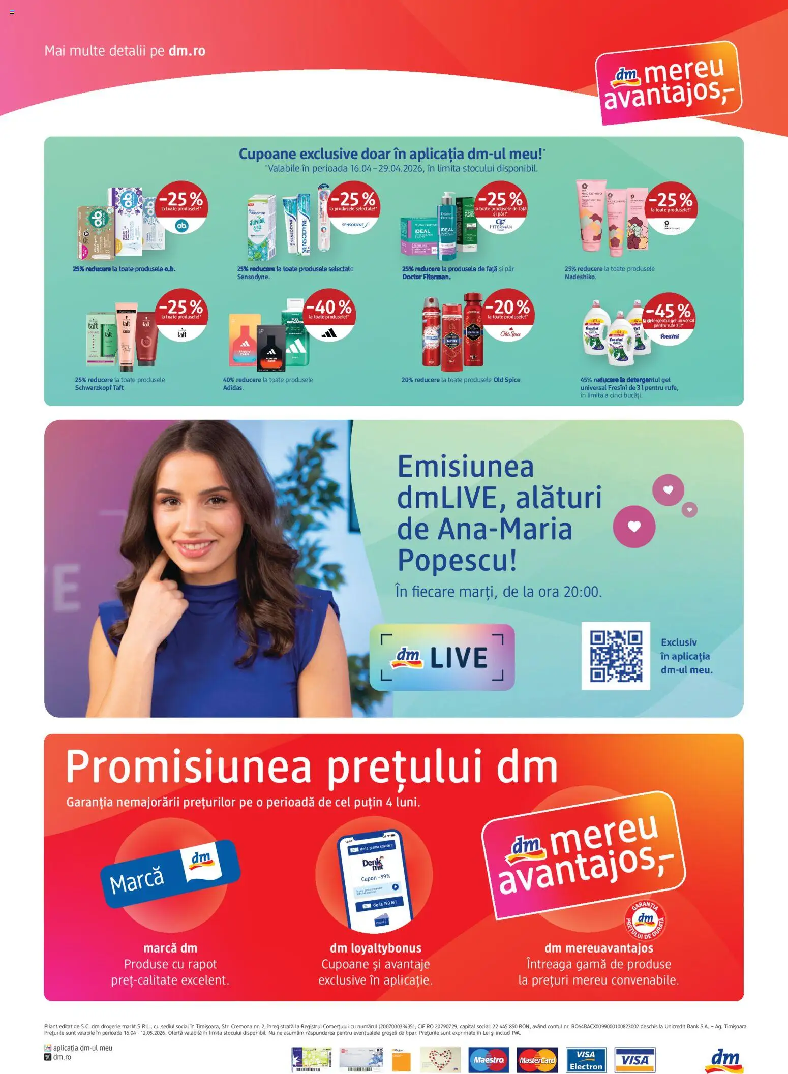 Catalog DM Drogerie Markt 16 Aprilie - 11 Mai 2026 | Pagina 4 | Produse: Kısırlaştırılmış Kedi Maması, Detergent