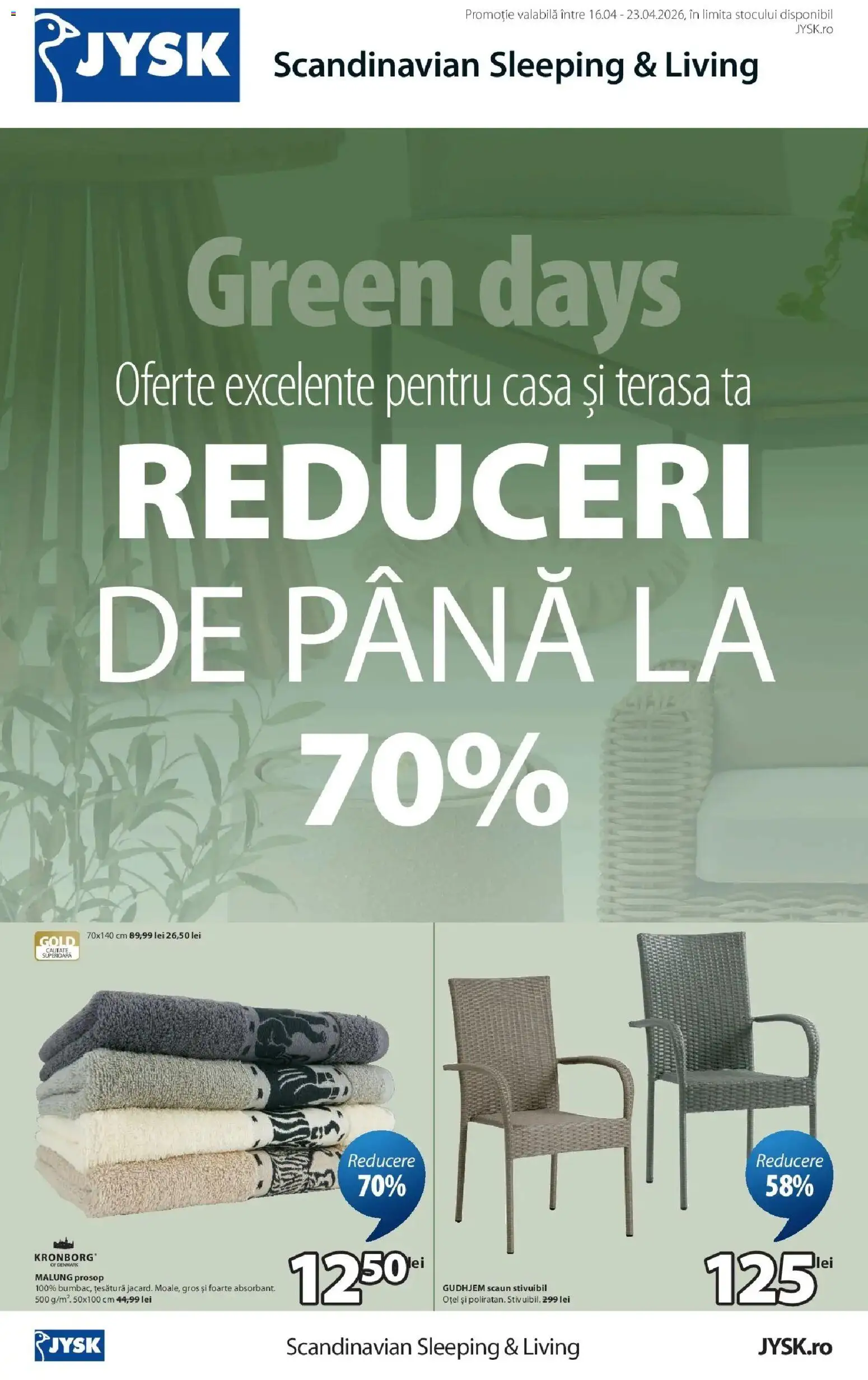 Catalog JYSK 16 - 22 Aprilie 2026 | Pagina 1 | Produse: Scaun