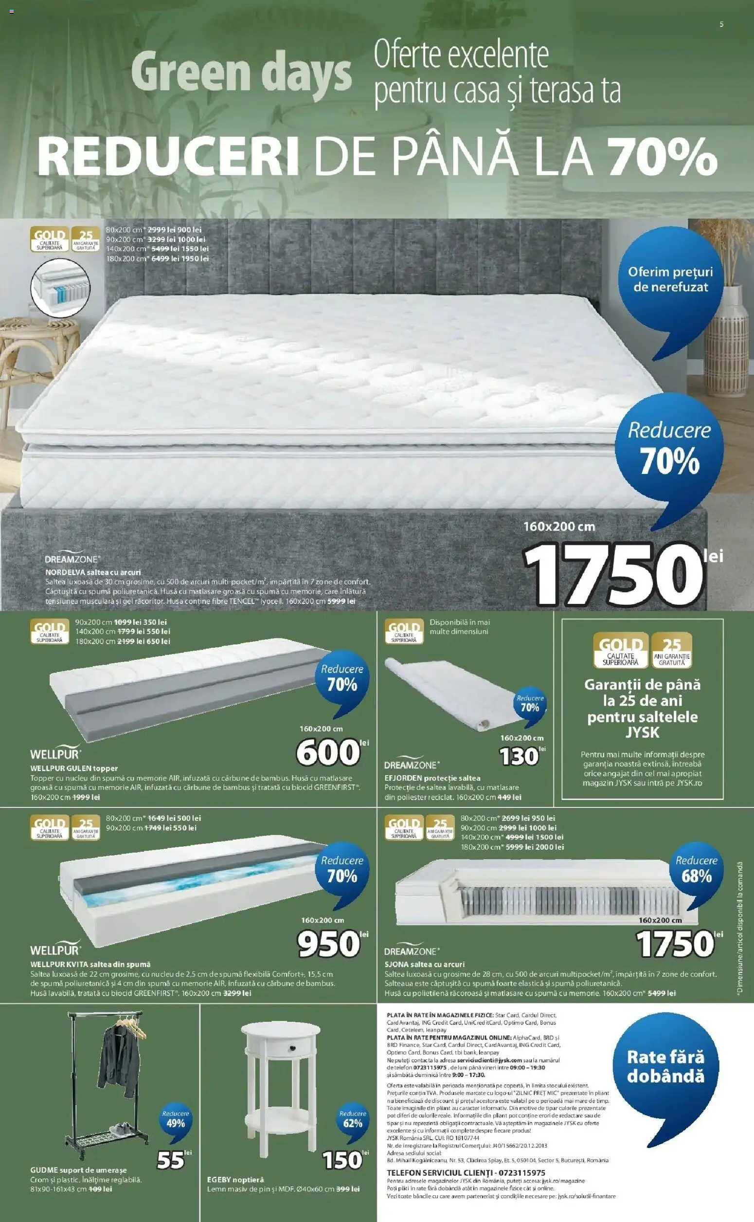 Catalog JYSK 16 - 22 Aprilie 2026 | Pagina 5 | Produse: Telefon, Memorie, Saltea, Topper