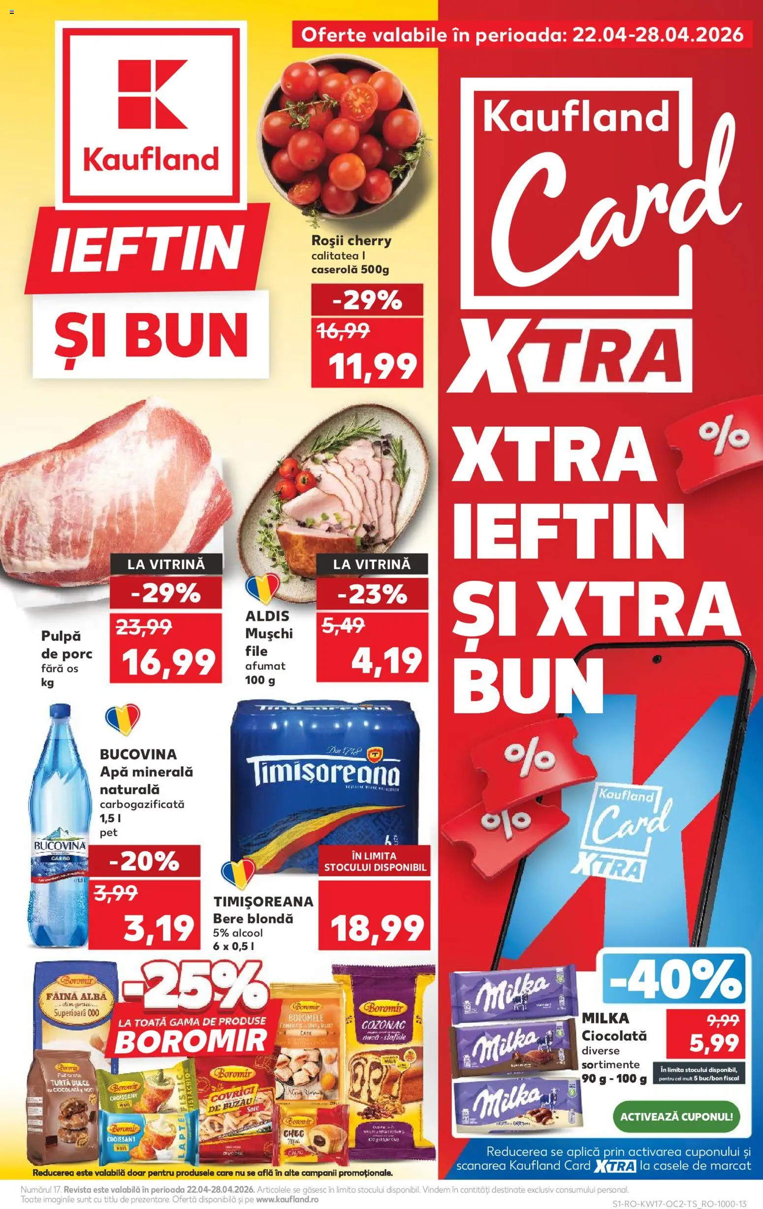 Catalog Kaufland 22 - 27 Aprilie 2026 | Pagina 1 | Produse: Vitrină, Stafide, Turtă dulce, Apă