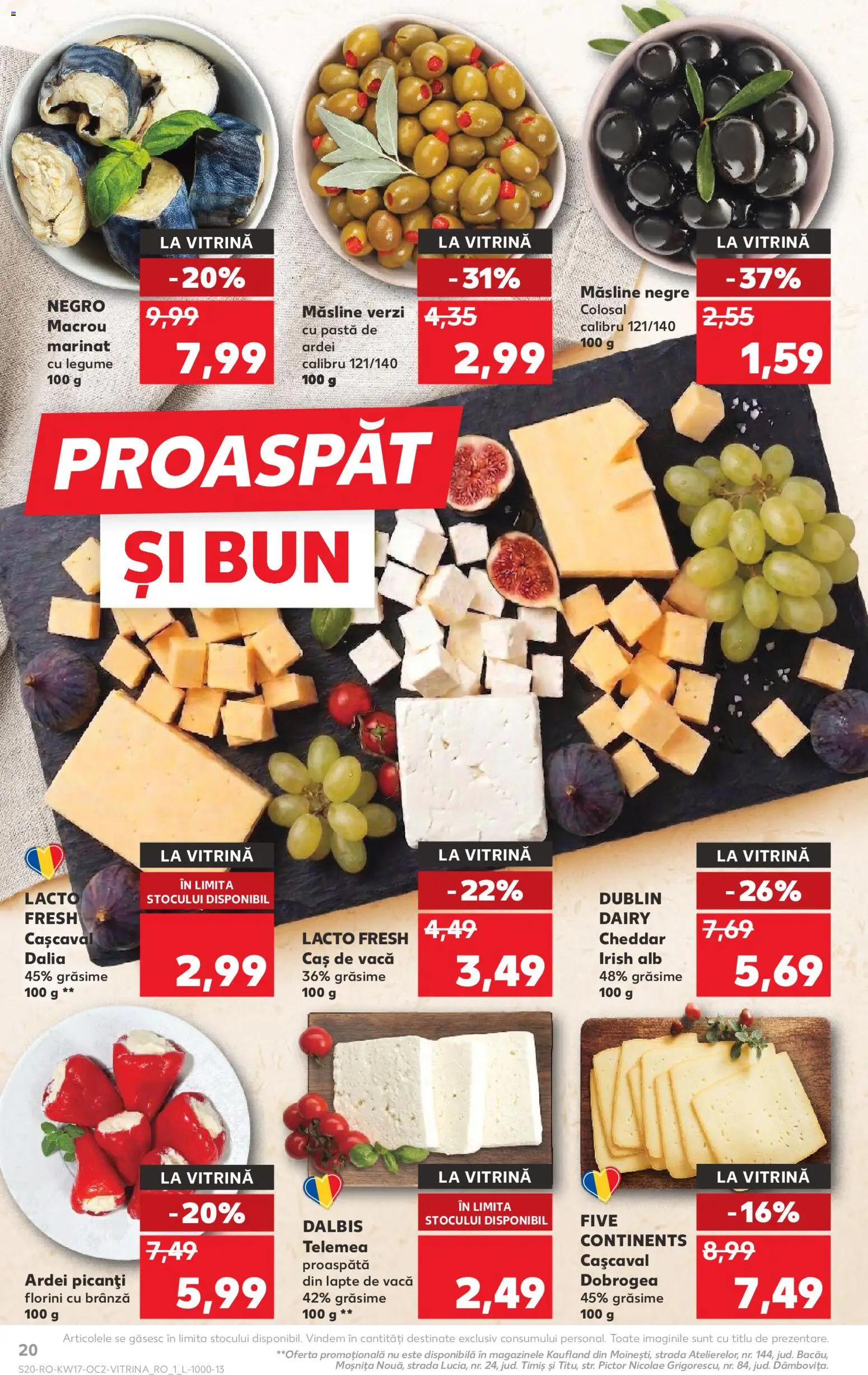 Catalog Kaufland 22 - 27 Aprilie 2026 | Pagina 20 | Produse: Hijyenik ped, Vitrină, Măsline, Legume