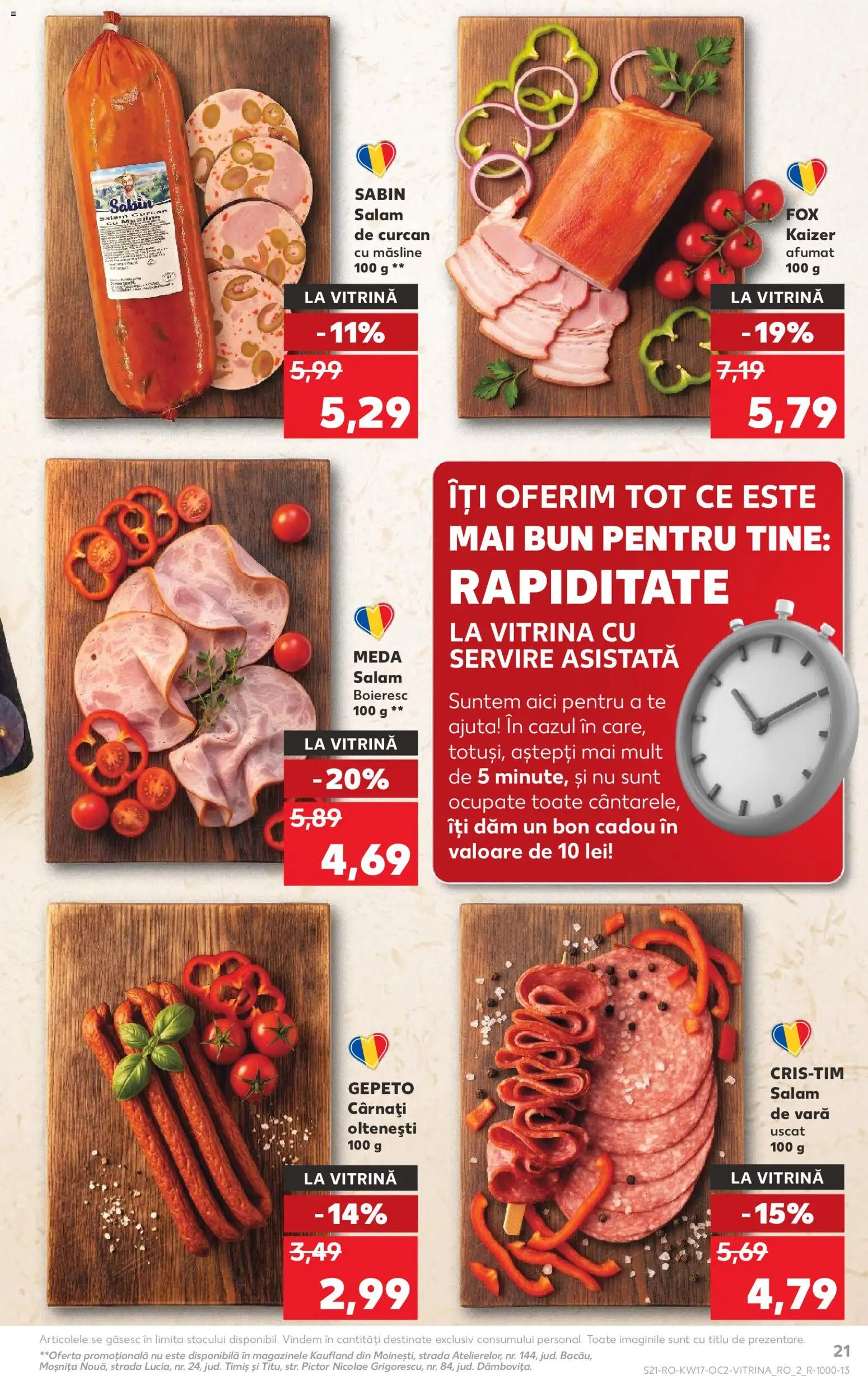 Catalog Kaufland 22 - 27 Aprilie 2026 | Pagina 21 | Produse: Vitrină, Măsline, Bacon, Salam