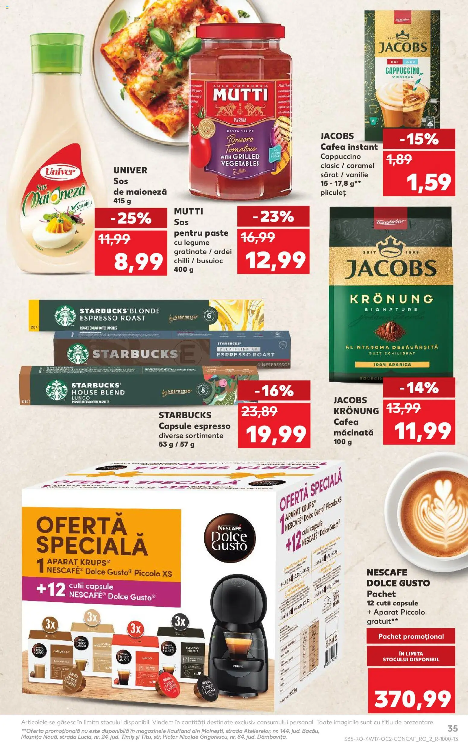 Catalog Kaufland 22 - 27 Aprilie 2026 | Pagina 35 | Produse: Ulei, Cafea, Legume, Sos