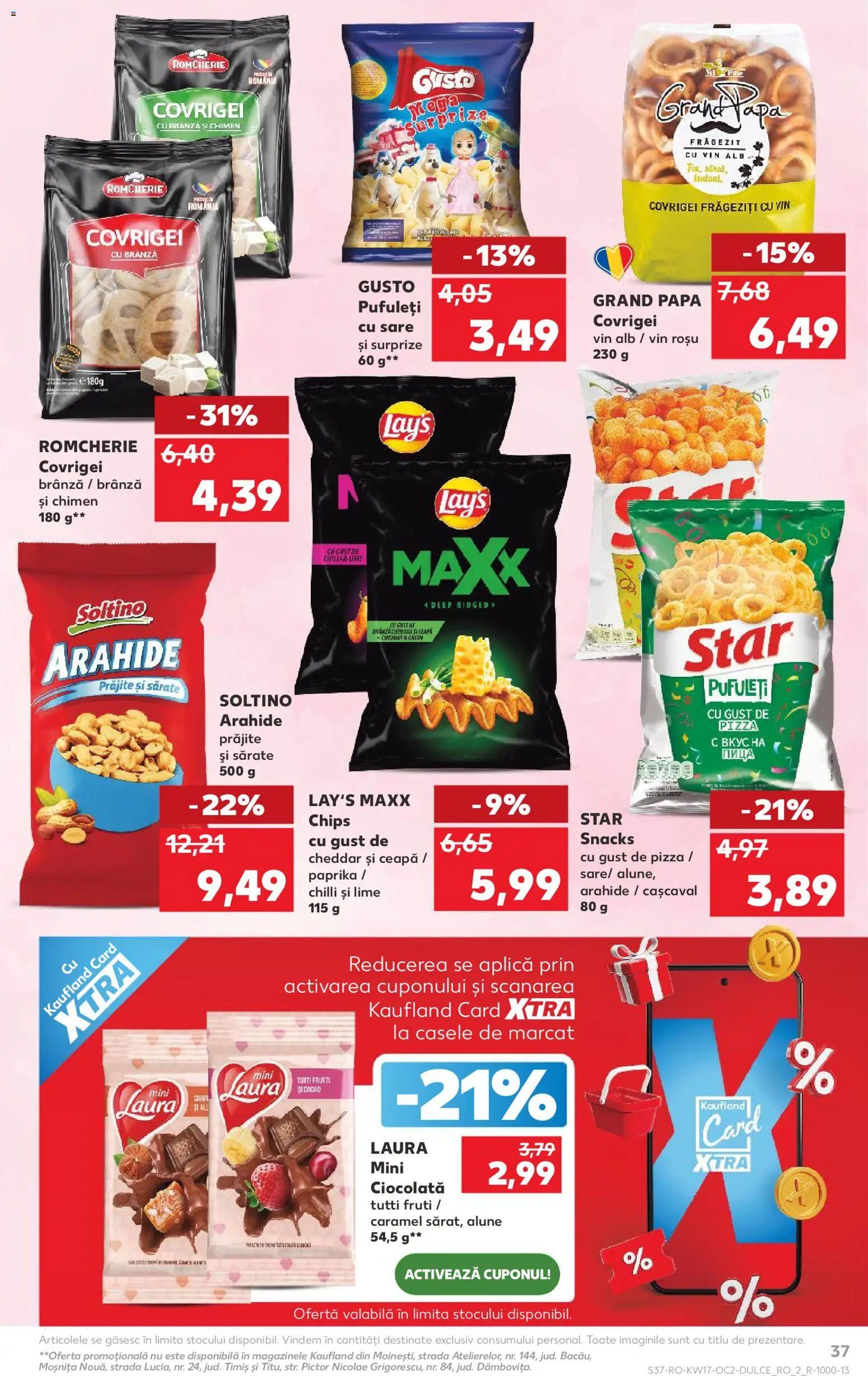 Catalog Kaufland 22 - 27 Aprilie 2026 | Pagina 37 | Produse: Brânză, Pizza, Vin, Pufuleți