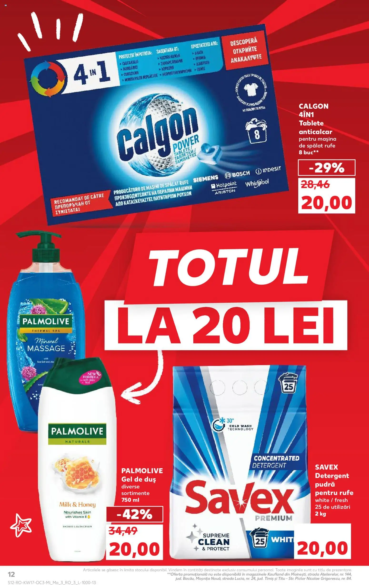 Catalog Kaufland 22 - 27 Aprilie 2026 | Pagina 12 | Produse: Duș, Pudră, Gel de duș, Detergent