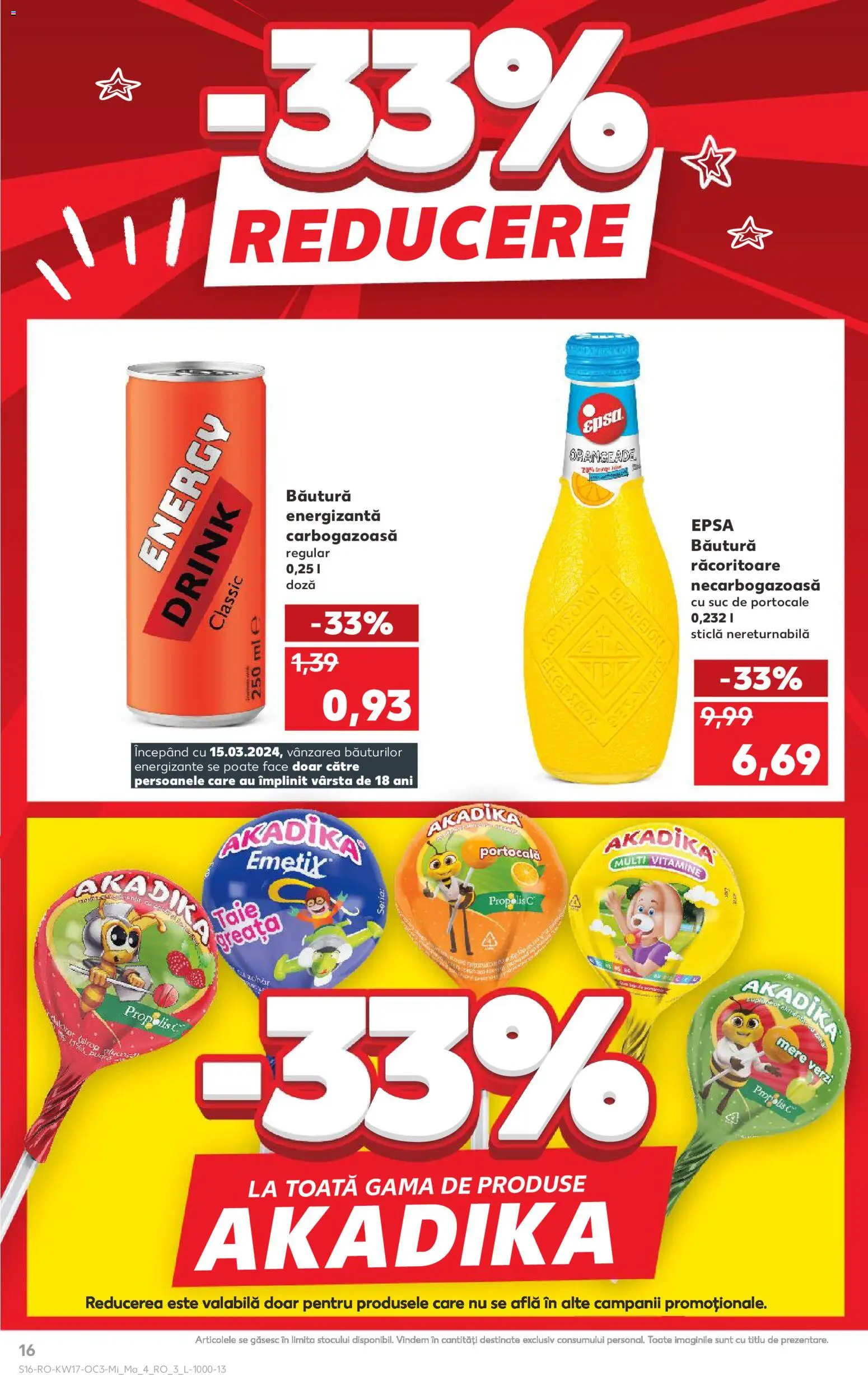 Catalog Kaufland 22 - 27 Aprilie 2026 | Pagina 16 | Produse: Mere, Sirop, Propolis, Acadele