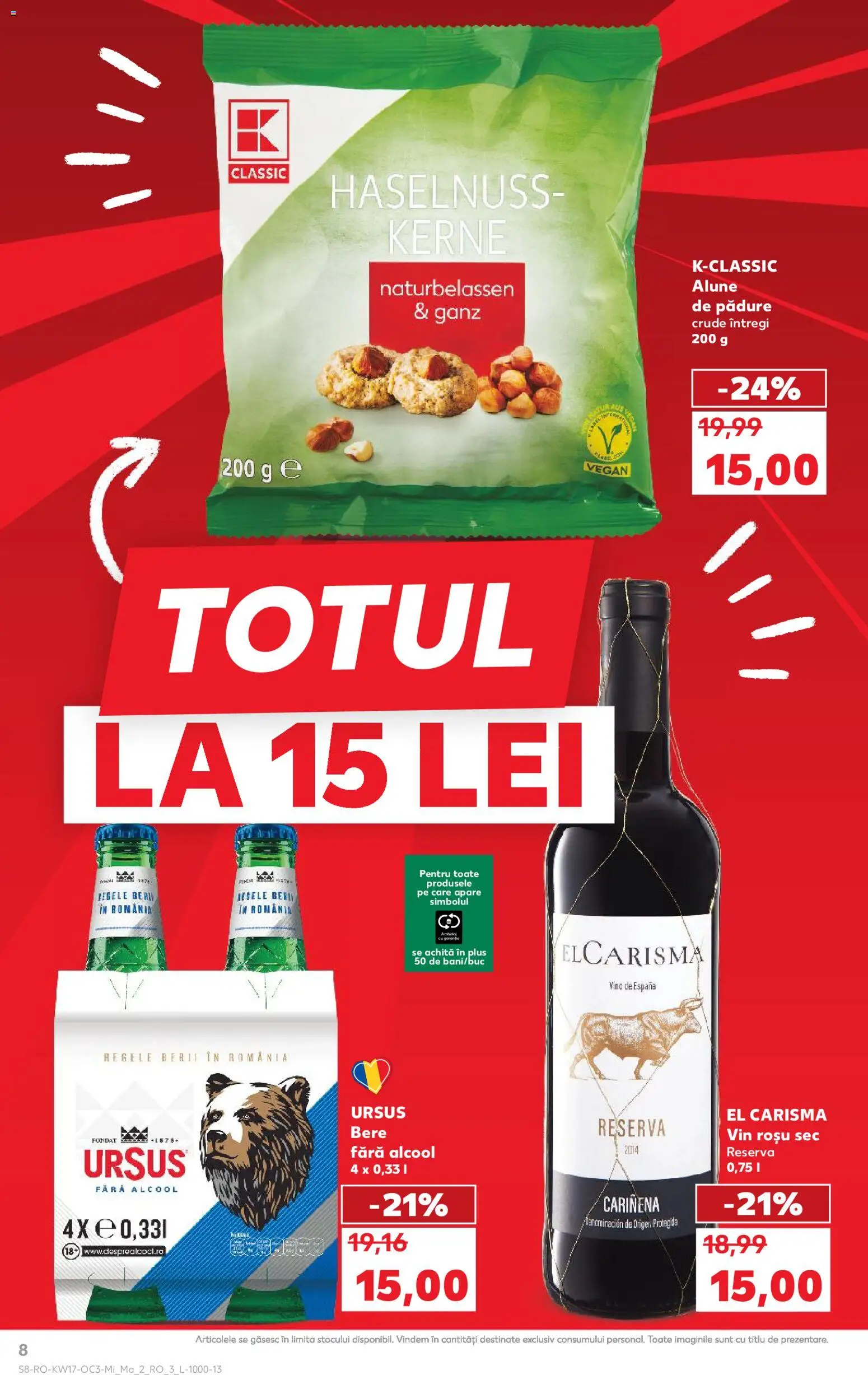 Catalog Kaufland 22 - 27 Aprilie 2026 | Pagina 8 | Produse: Alune, Vin, Bere