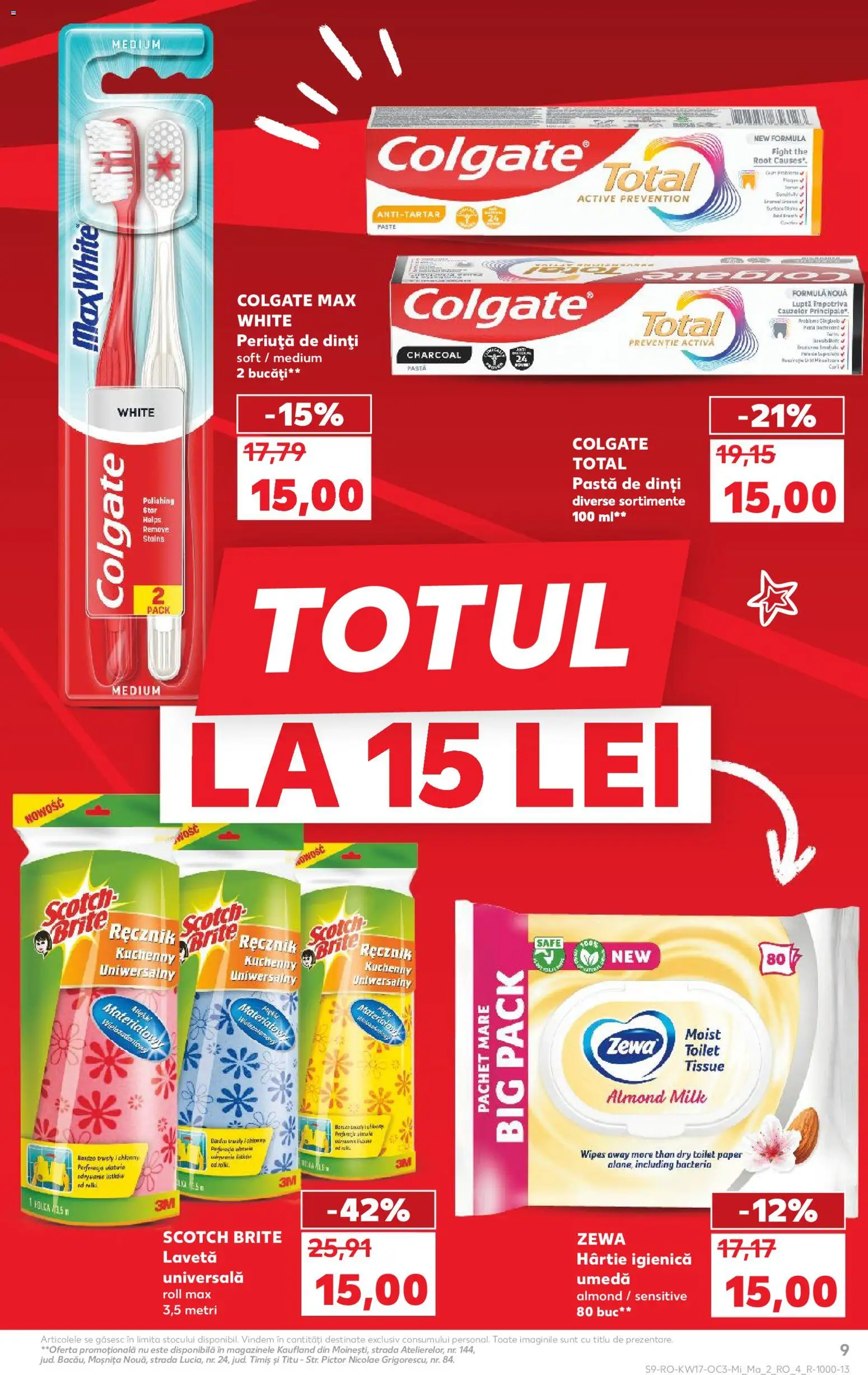 Catalog Kaufland 22 - 27 Aprilie 2026 | Pagina 9 | Produse: Pastă de dinți, Periuță de dinți, Paste