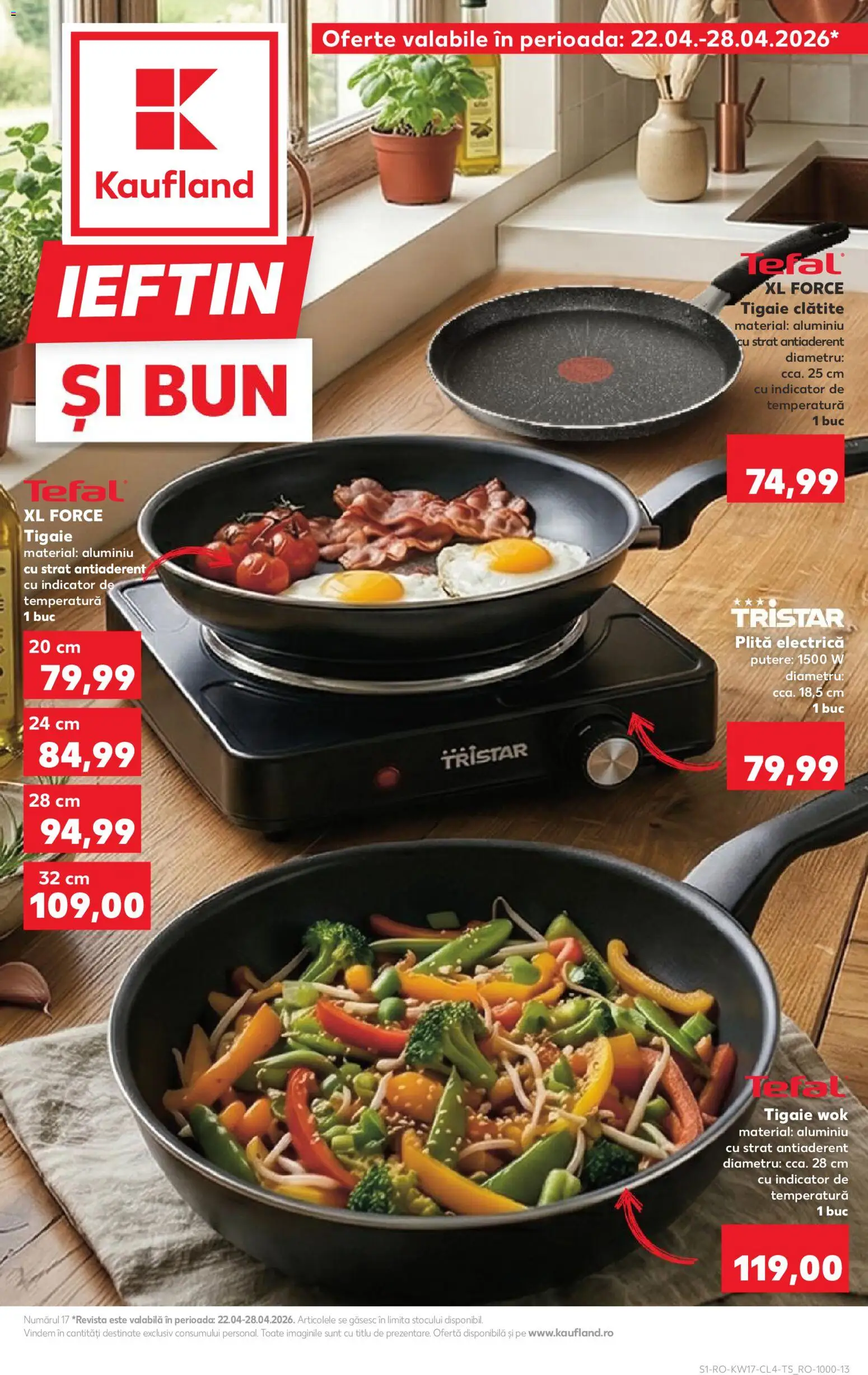 Catalog Kaufland 22 - 27 Aprilie 2026 | Pagina 1 | Produse: Plită, Tigaie, Clătite