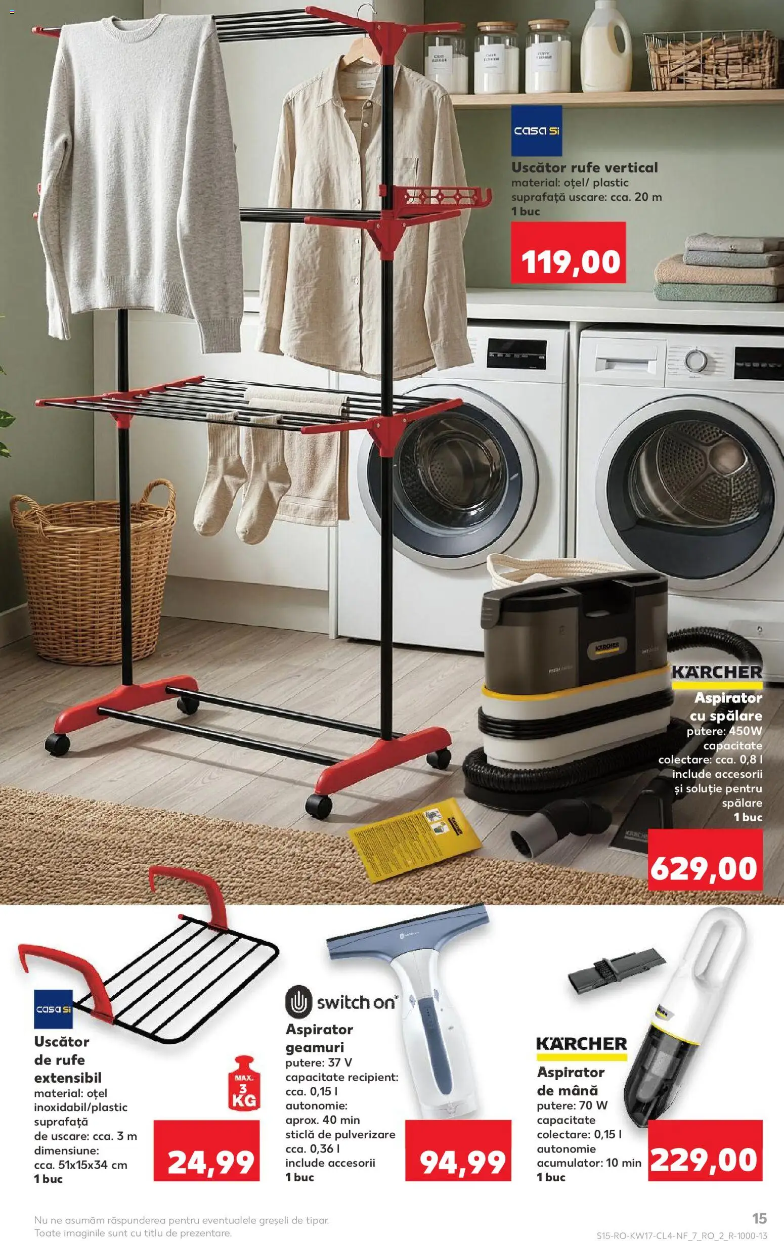 Catalog Kaufland 22 - 27 Aprilie 2026 | Pagina 15 | Produse: Uscător, Aspirator, Uscător rufe