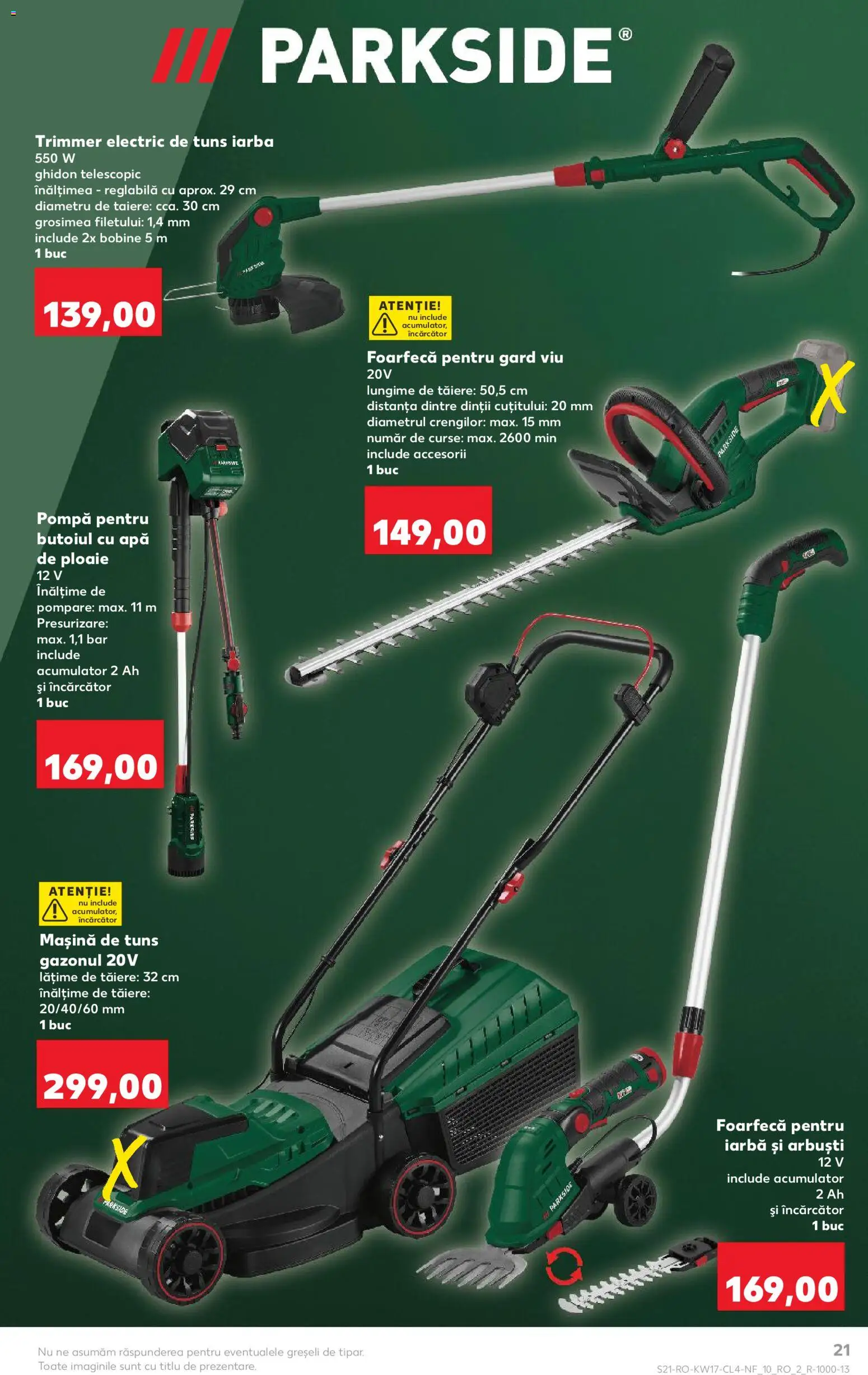 Catalog Kaufland 22 - 27 Aprilie 2026 | Pagina 21 | Produse: Trimmer, Încărcător, Apă, Mașină de tuns