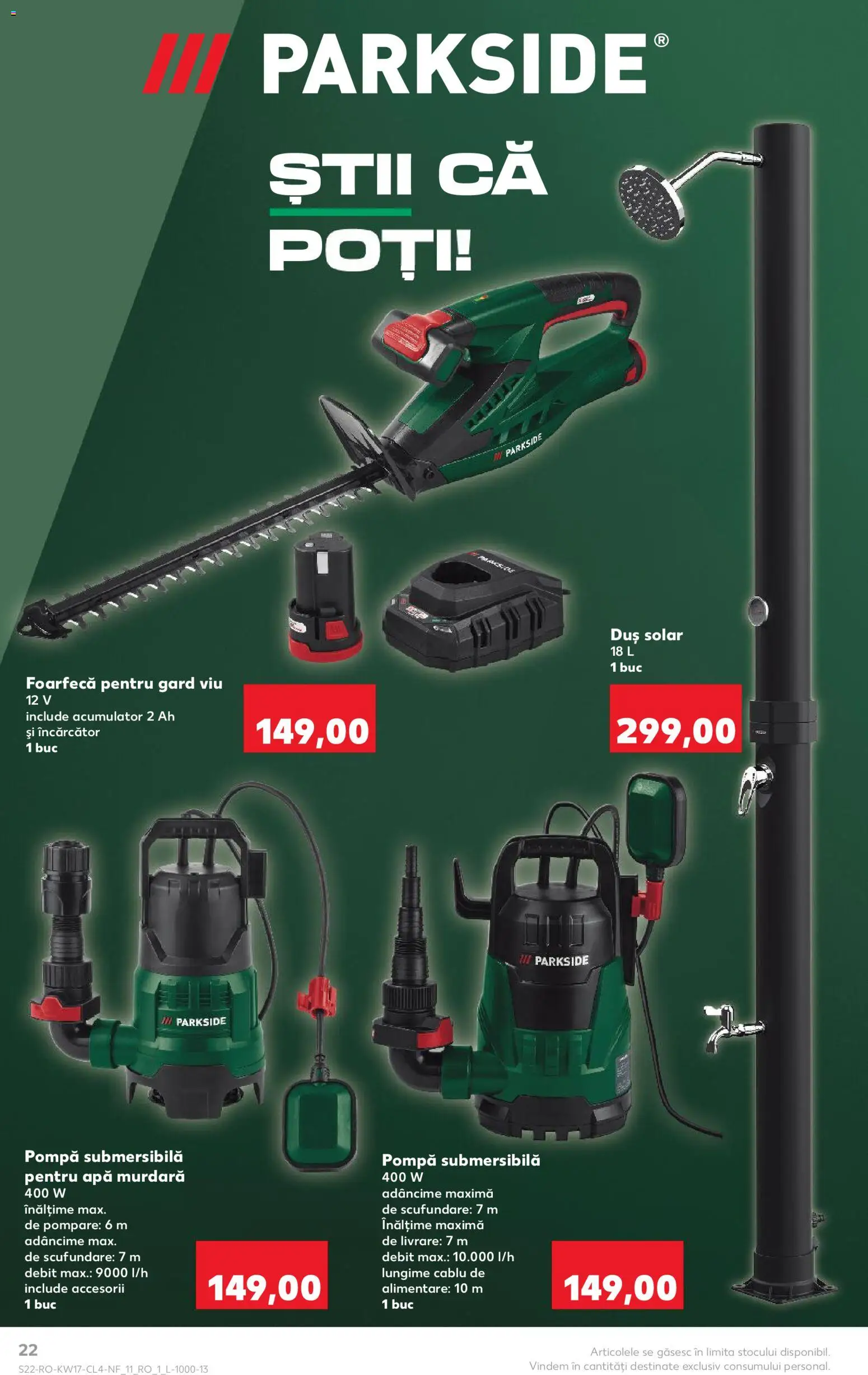 Catalog Kaufland 22 - 27 Aprilie 2026 | Pagina 22 | Produse: Încărcător, Cablu, Duș, Apă