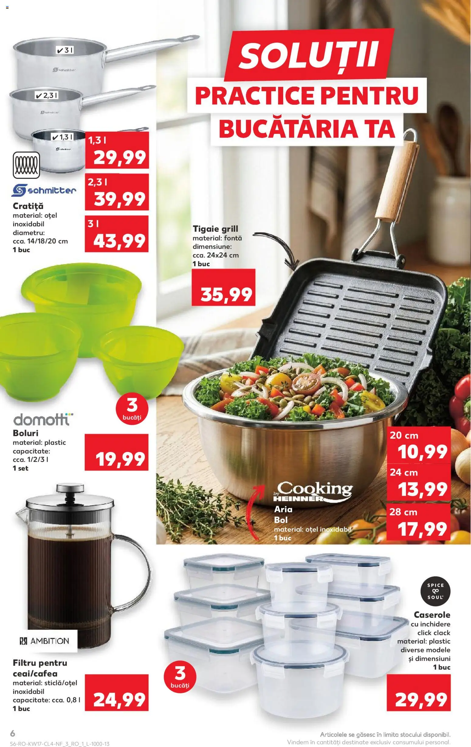 Catalog Kaufland 22 - 27 Aprilie 2026 | Pagina 6 | Produse: Tigaie, Cratiță, Caserole, Bol