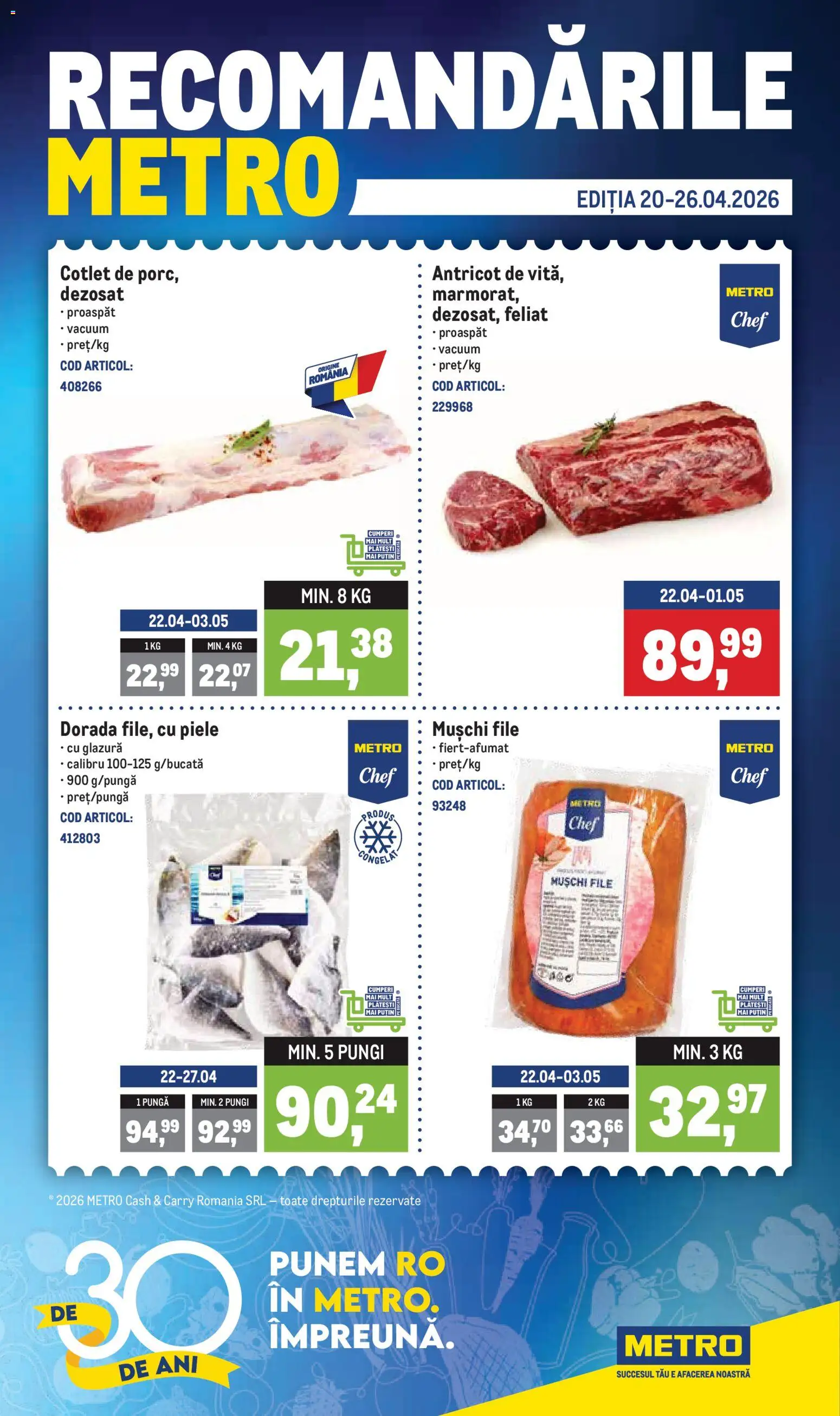 Catalog METRO 20 - 25 Aprilie 2026 | Pagina 1 | Produse: Pungă, Lait de coco