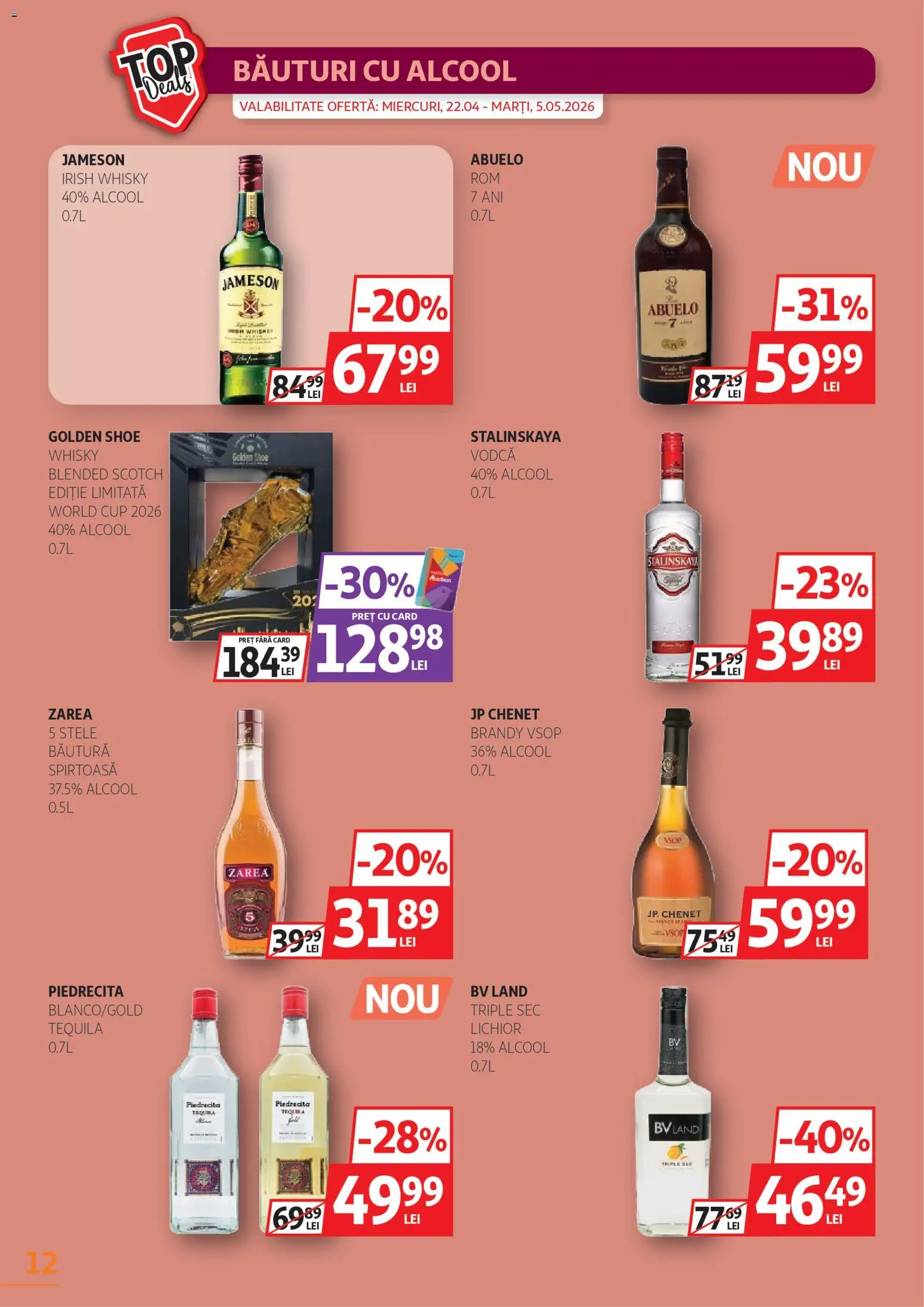 Catalog Auchan 22 Aprilie - 4 Mai 2026 | Pagina 12 | Produse: Su ısıtıcı, Lichior