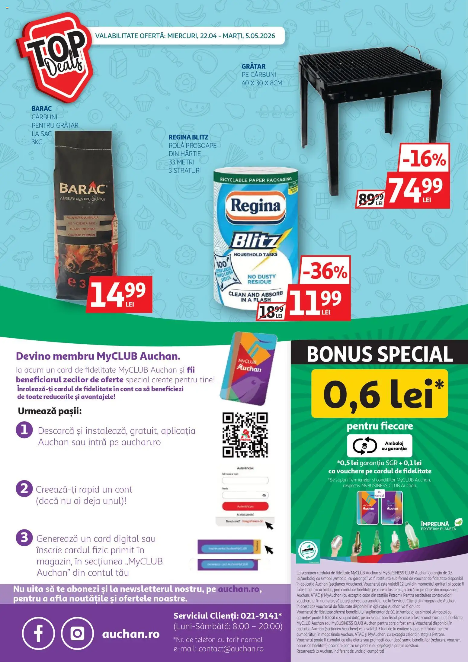 Catalog Auchan 22 Aprilie - 4 Mai 2026 | Pagina 34 | Produse: Telefon, Pomelo, Grătar