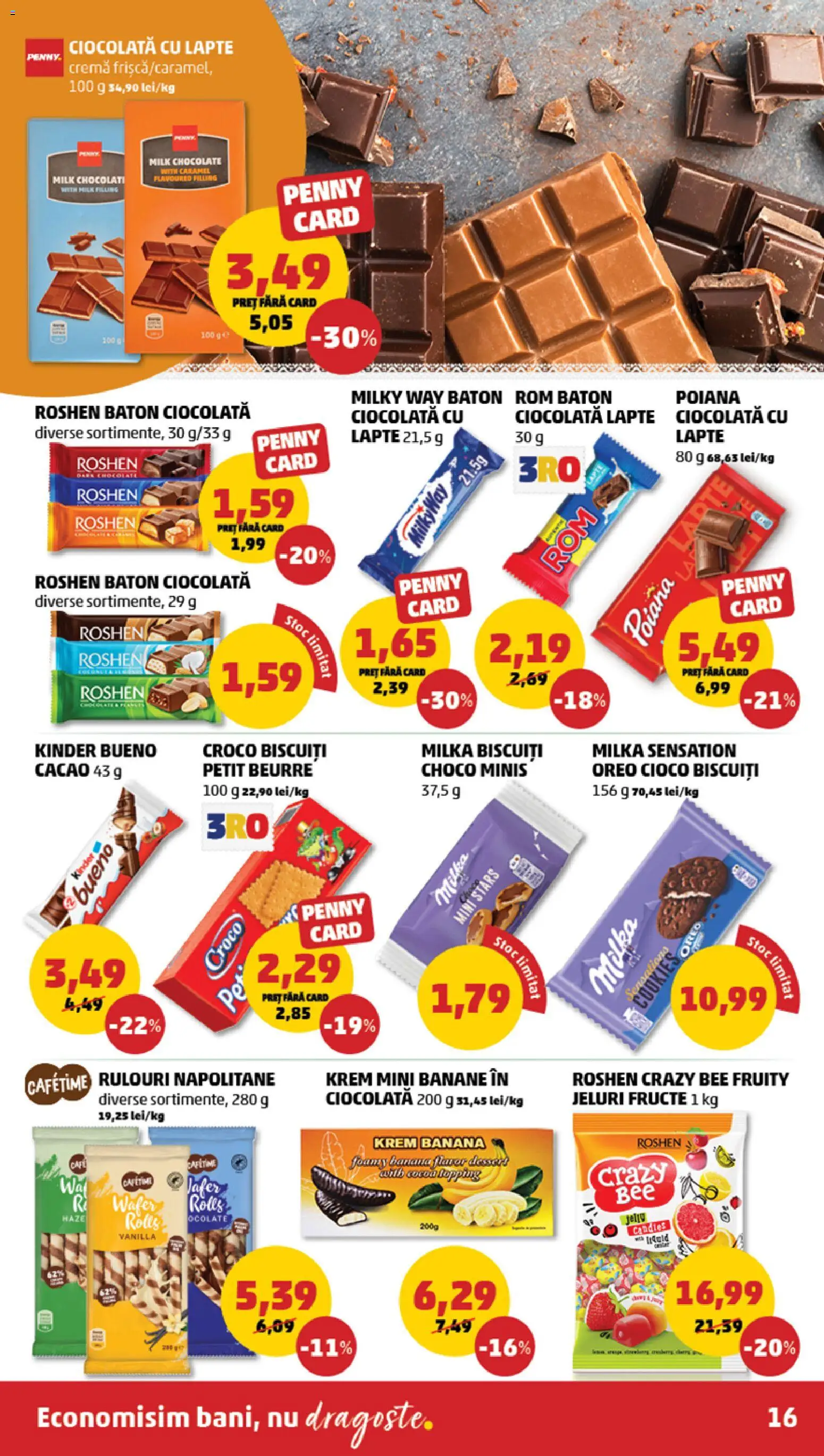 Catalog PENNY Market 22 - 27 Aprilie 2026 | Pagina 16 | Produse: Napolitane, Cremă, Rom, Cacao