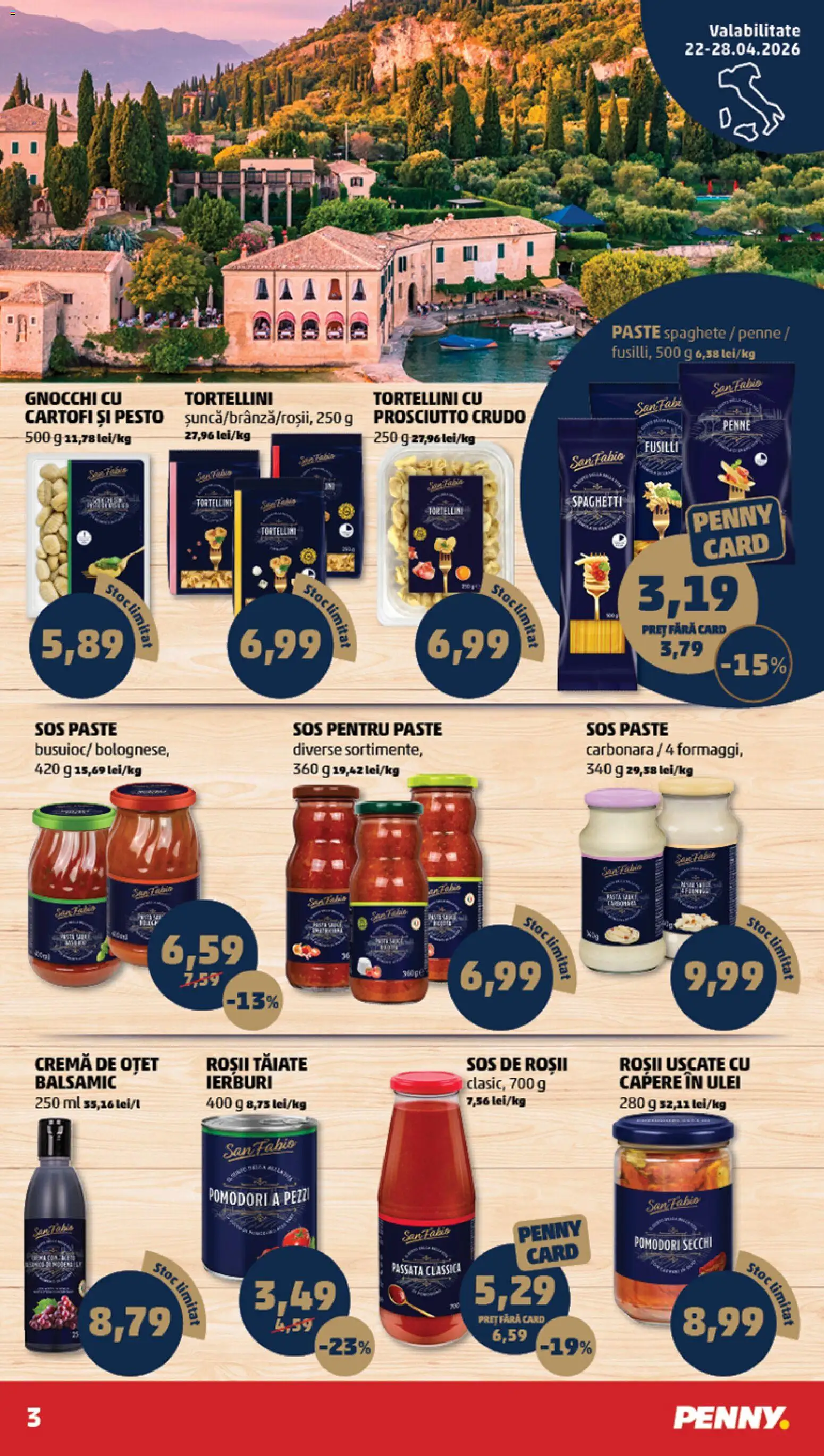 Catalog PENNY Market 22 - 27 Aprilie 2026 | Pagina 3 | Produse: Cremă, Oțet, Roșii, Cartofi