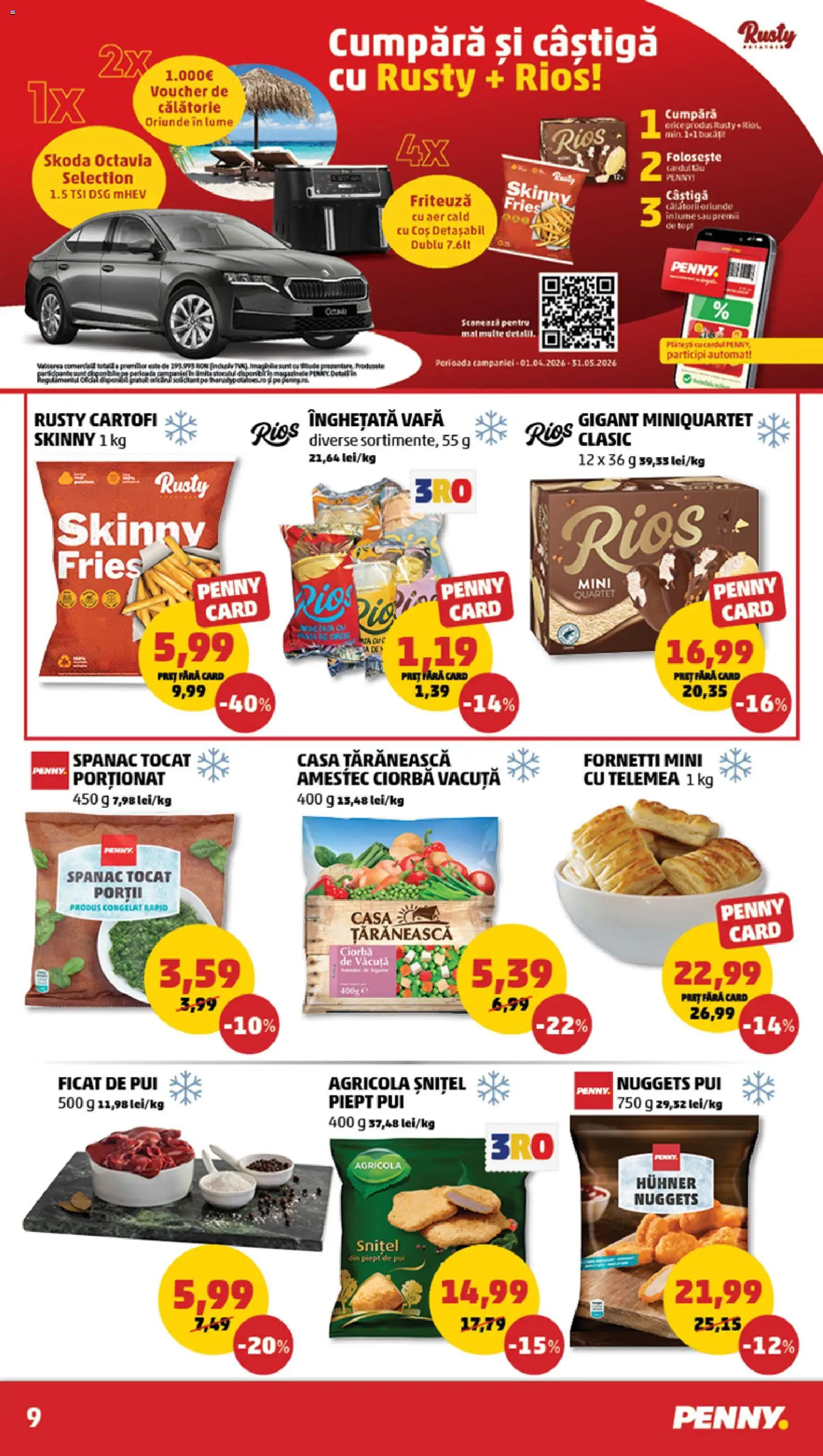 Catalog PENNY Market 22 - 27 Aprilie 2026 | Pagina 9 | Produse: Coș, Hacıyatmaz Kedi Oyuncağı, Înghețată, Cartofi